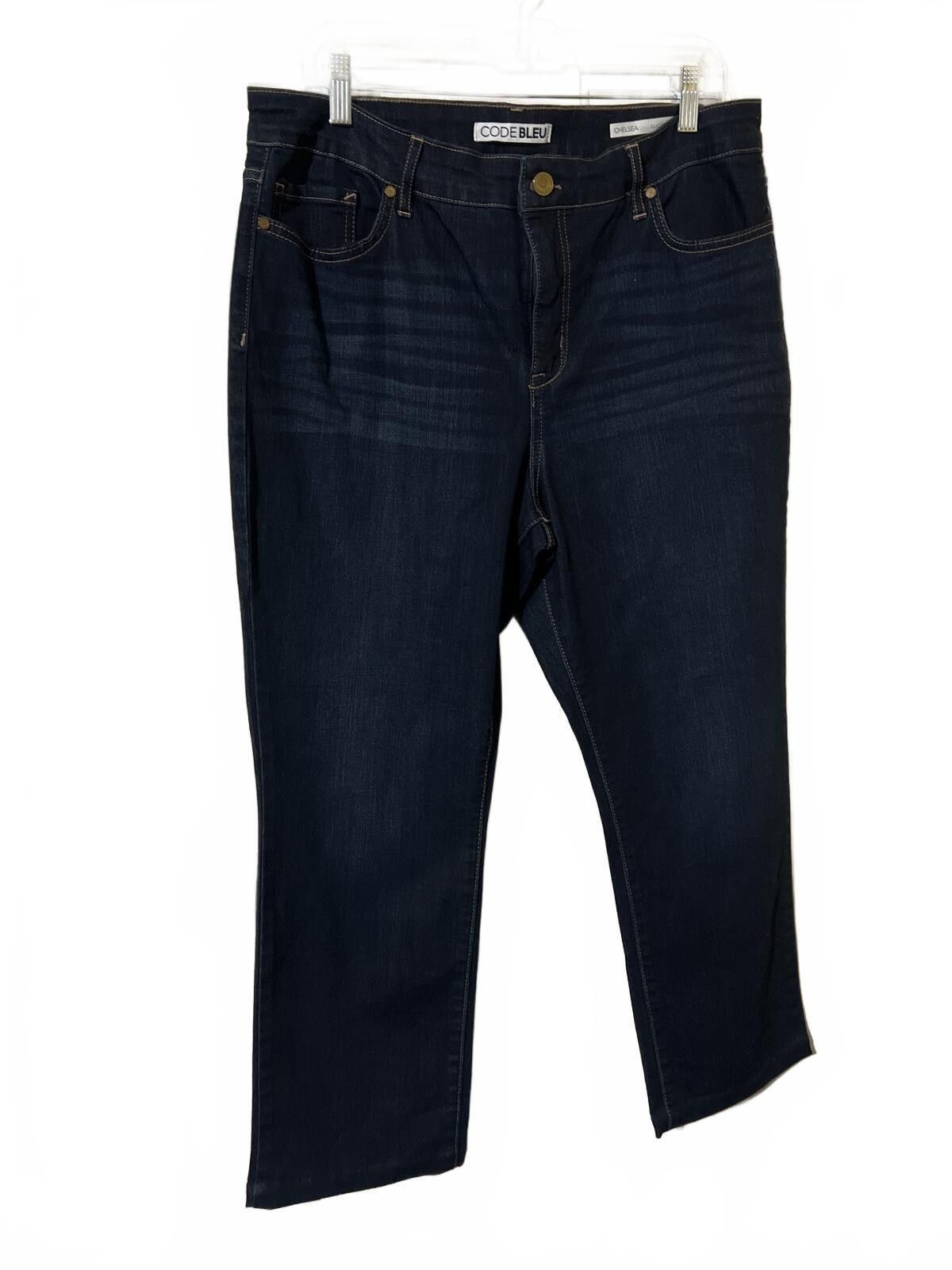 Other Code Bleu indigo Chelsea Classic Straight Leg Jeans 16PS Size 38" / US 16 / IT 52 - 2 Thumbnail