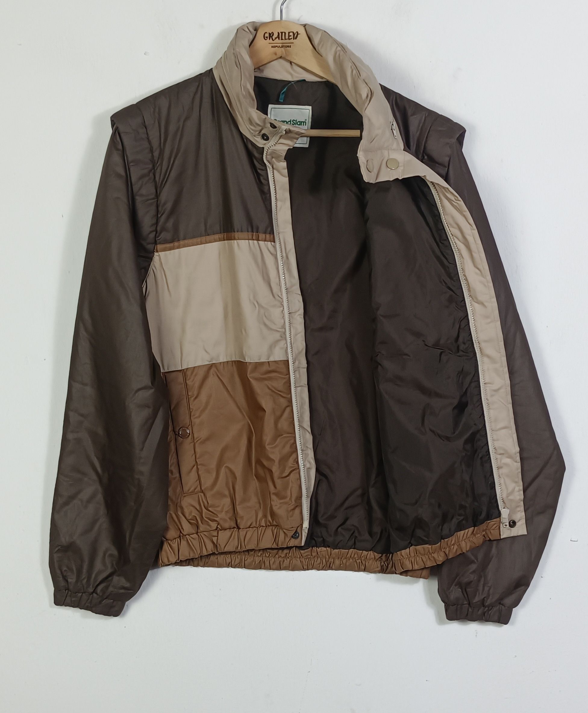 Grand Slam × Japanese Brand Vintage🔥 Grand Slam Munsingwear Multicolour Windbraker Size US L / EU 52-54 / 3 - 3 Thumbnail