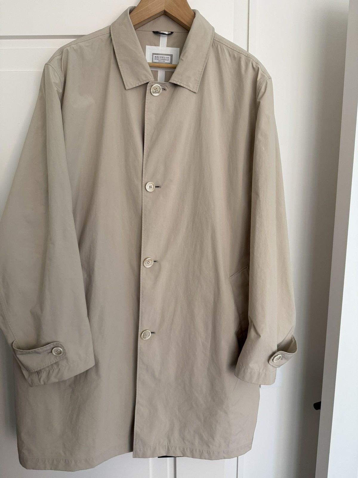 Brunello Cucinelli Brunello Cucinelli Mens Trench Coat Size XXL Size US XL / EU 56 / 4 - 1 Thumbnail