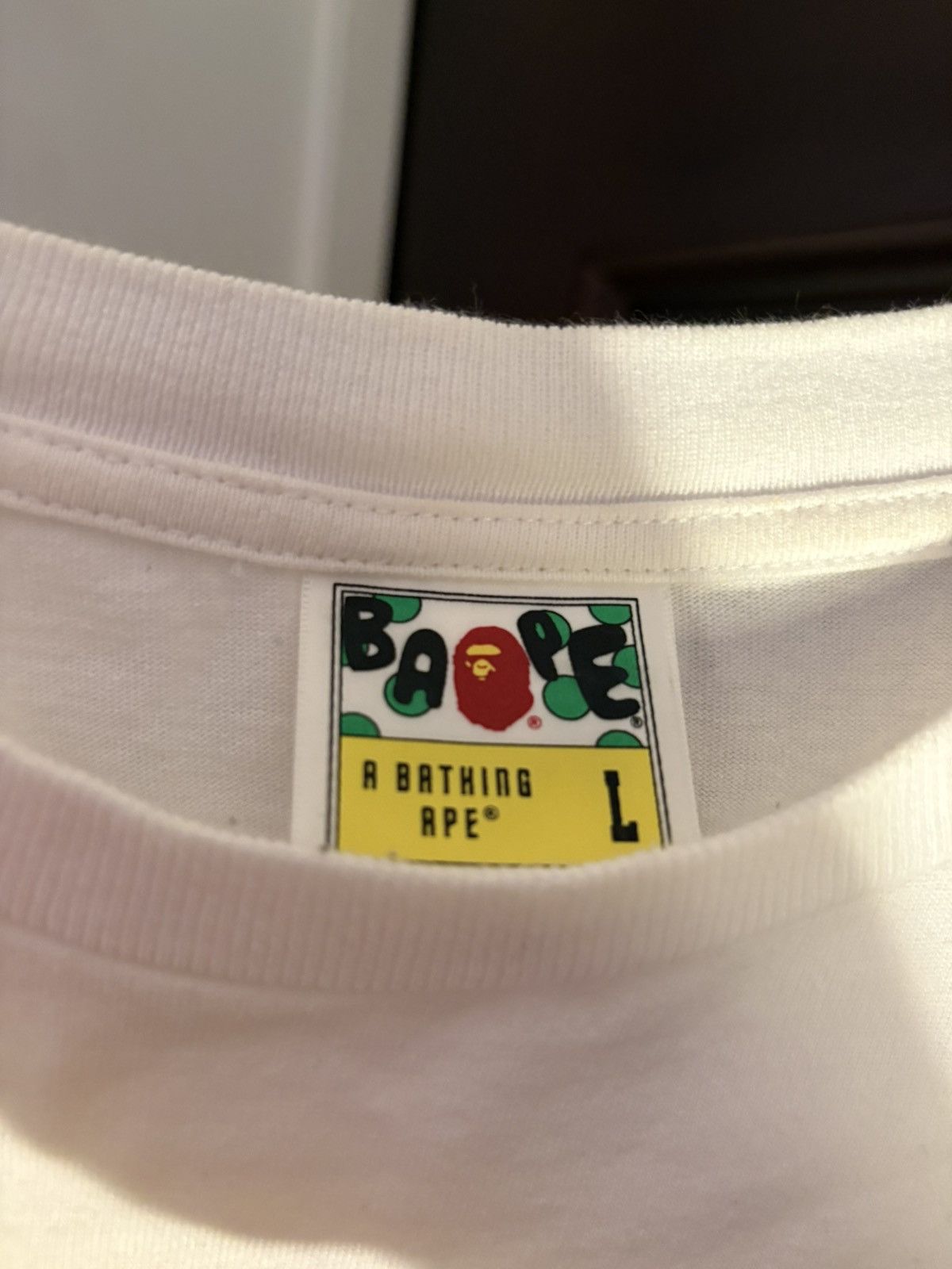 Bape 2023 BAPE Honeycomb ATS Tee White L – Miami Design District Size US L / EU 52-54 / 3 - 3 Thumbnail