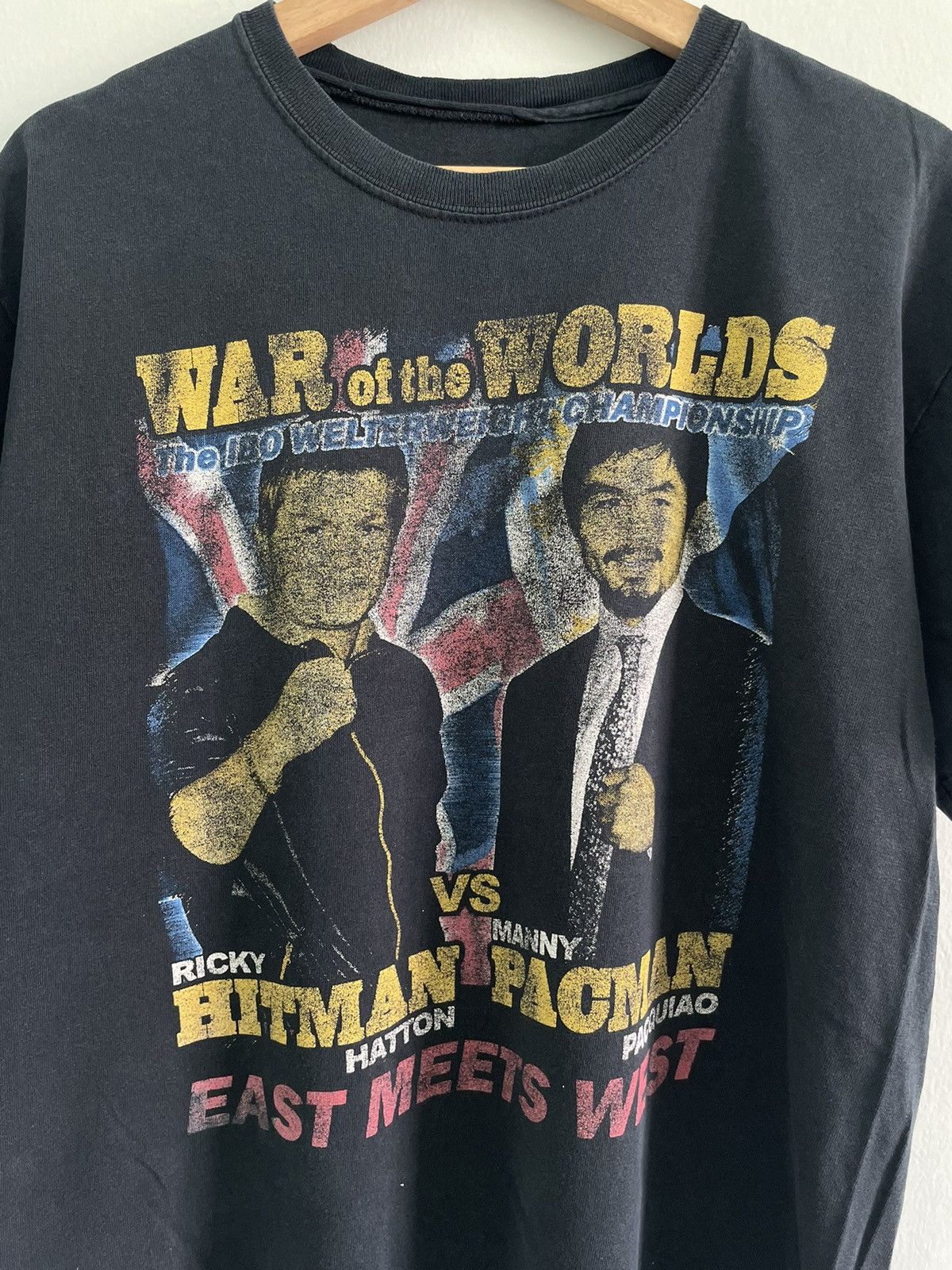 Designer × Rap Tees × Vintage Vintage War Of The World Welterweight Championship Tshirt Size US L / EU 52-54 / 3 - 3 Thumbnail