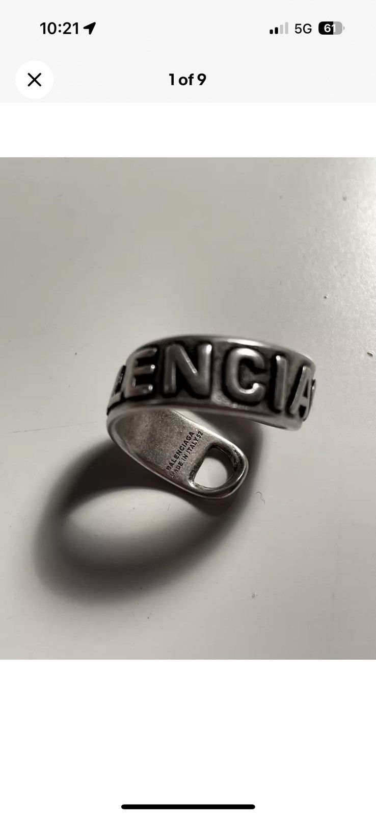 Balenciaga Balenciaga Ring Size 52 | Grailed