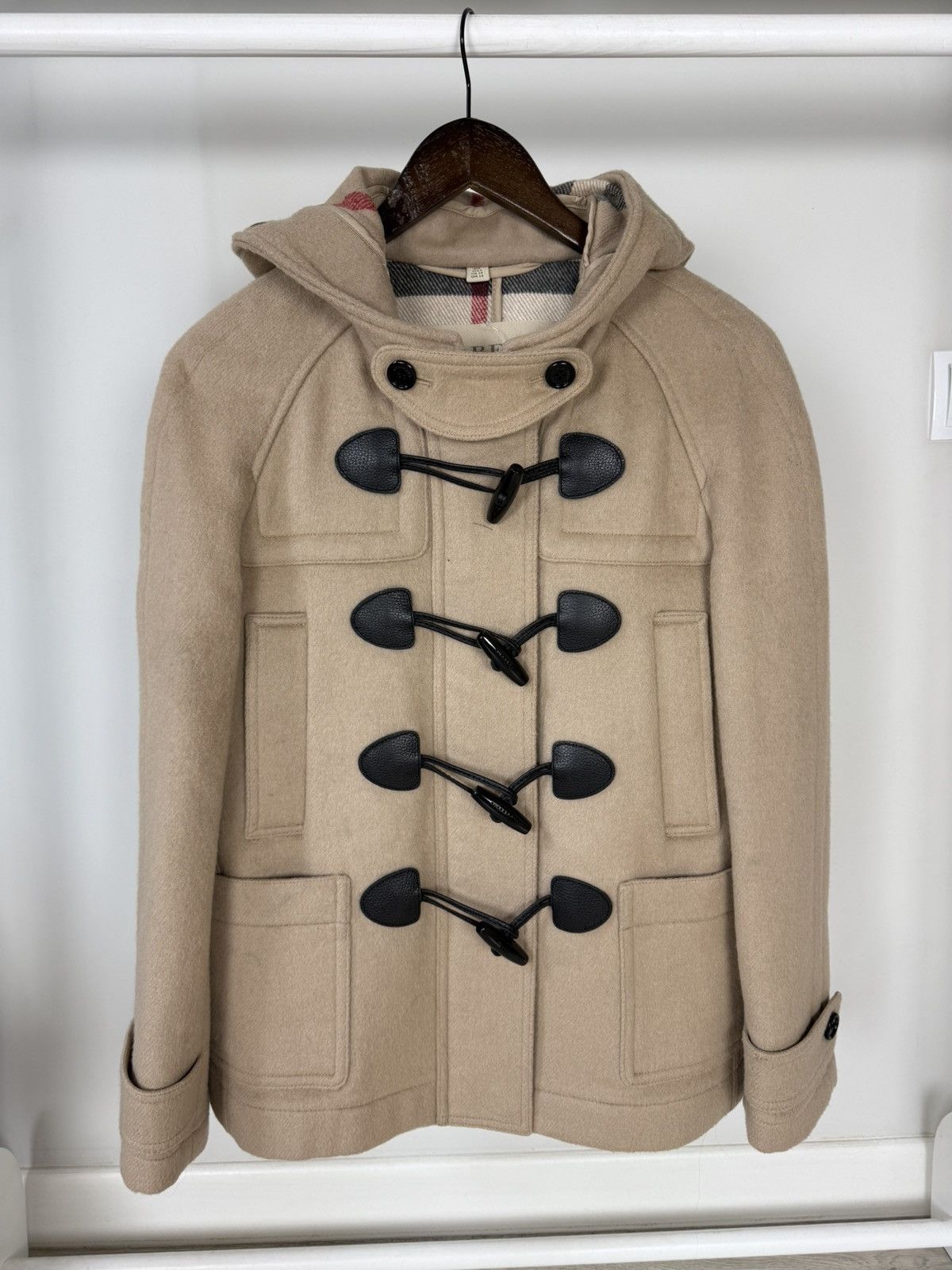 Burberry Burberry Nova Check short Duffle Coat Jacket Size XS / US 0-2 / IT 36-38 - 1 Thumbnail
