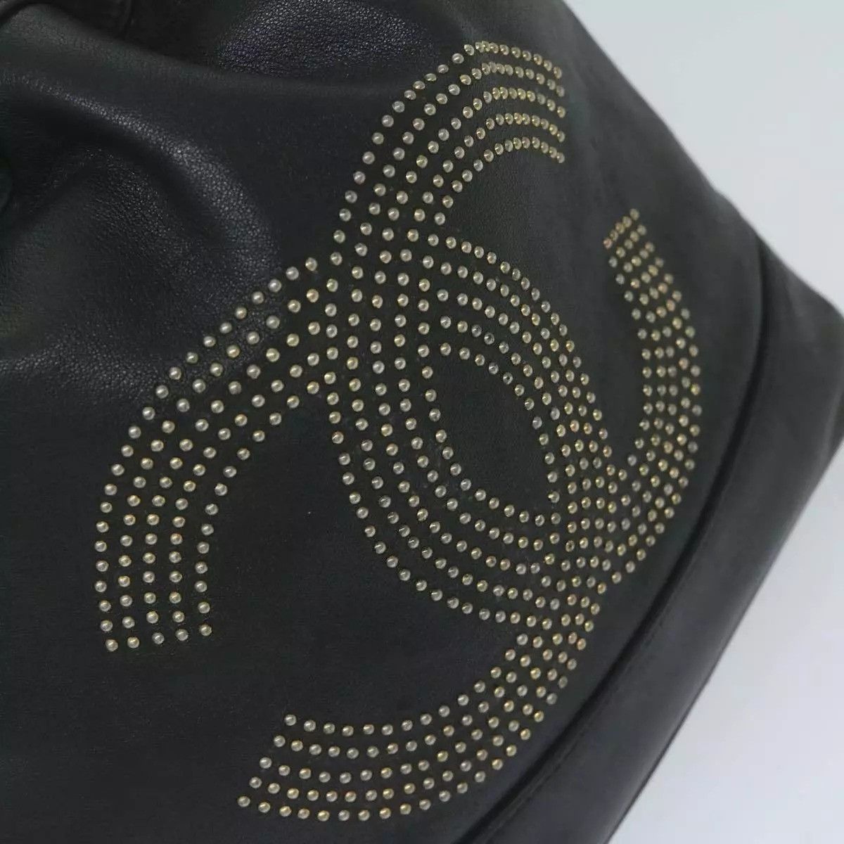 Chanel CHANEL Shoulder Bag Lamb Skin Black CC Auth Size ONE SIZE - 2 Thumbnail