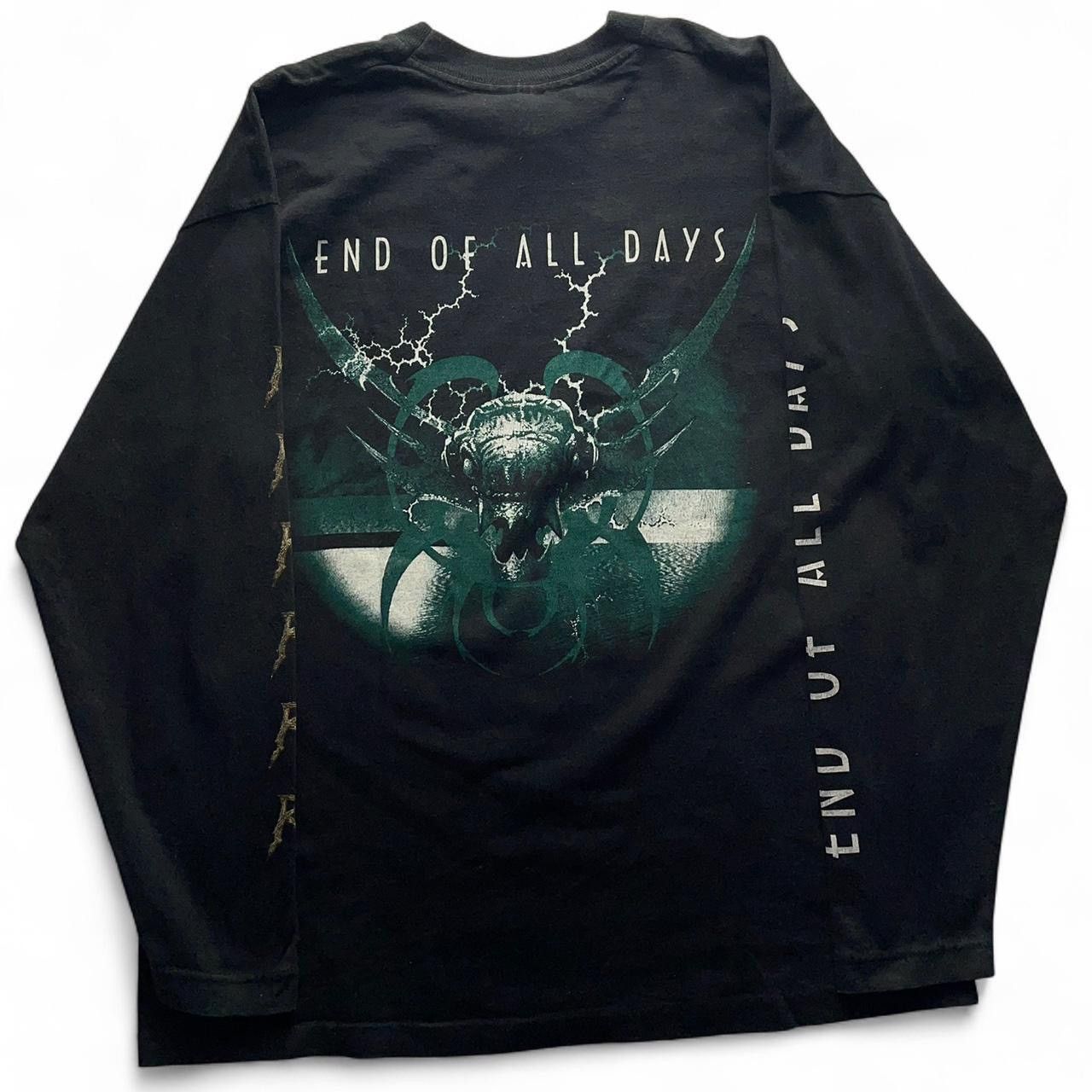 Band Tees 💫🌹1996 rare Rage “End Of All Days” Screen Stars long sleeve Size US XL / EU 56 / 4 - 2 Thumbnail