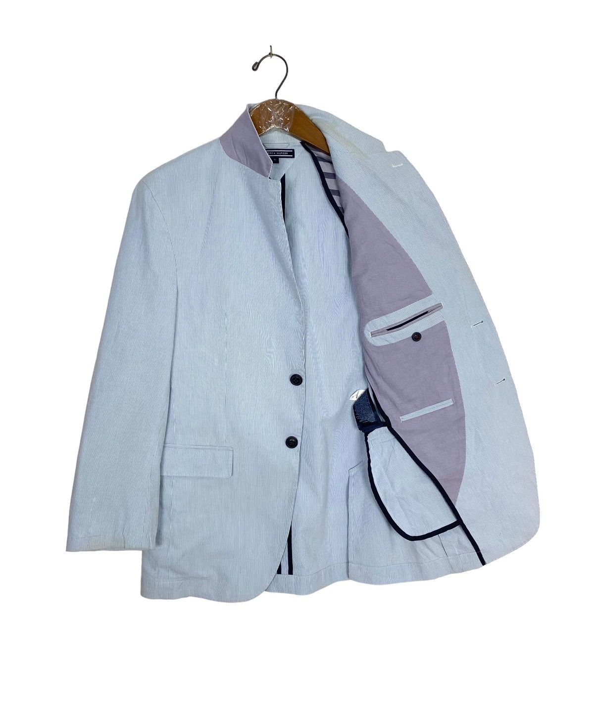Tommy Hilfiger Rare‼️ Tommy Hilfiger Stripe Blazer Size 40S - 2 Thumbnail