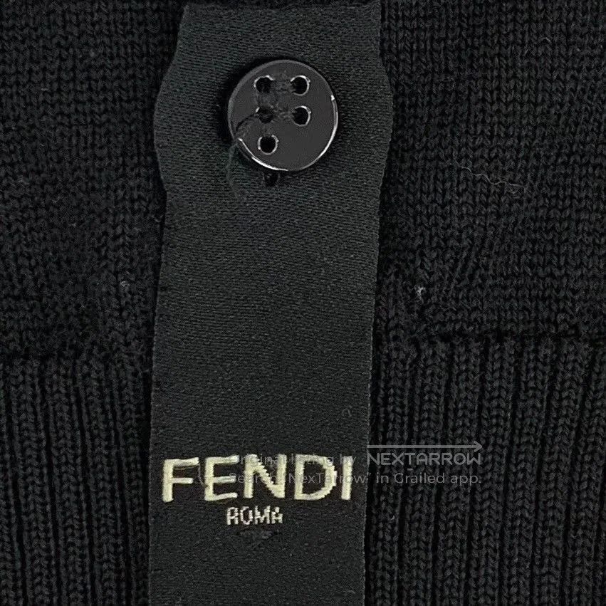 Fendi Fendi Black Wool Knit Sweater. Size US L / EU 52-54 / 3 - 5 Thumbnail