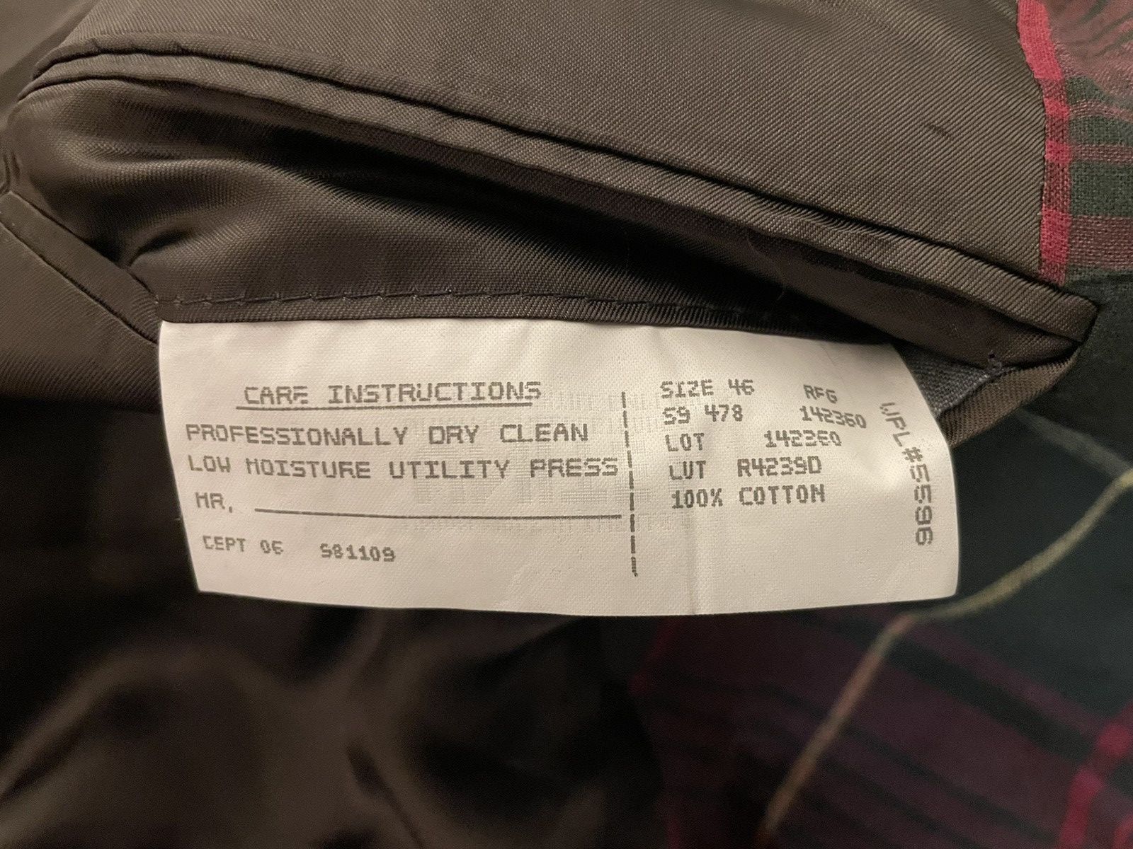Polo Ralph Lauren × Vintage Cotton Madras Three-Button Jacket Size 46R - 7 Thumbnail