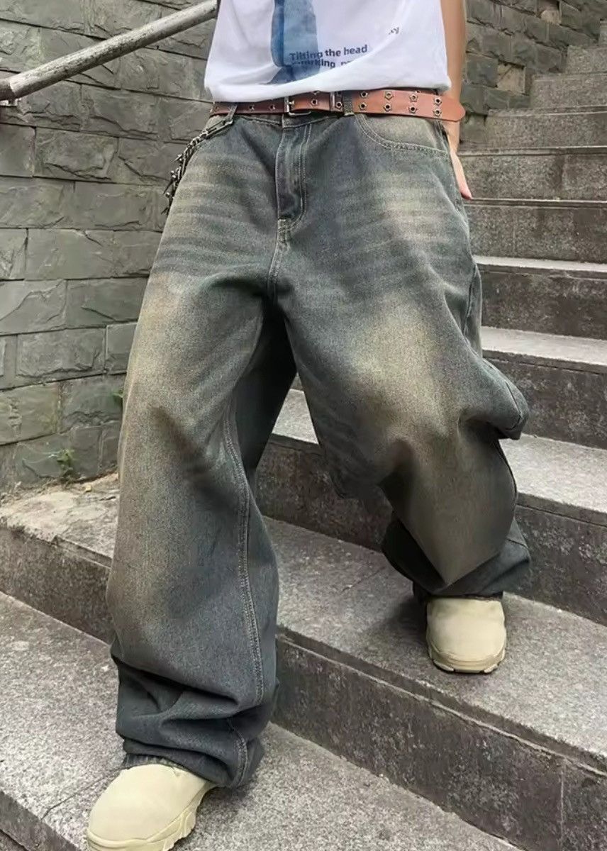 Jean Washed Baggy Denim Jeans Size US 28 / EU 44 - 6 Thumbnail