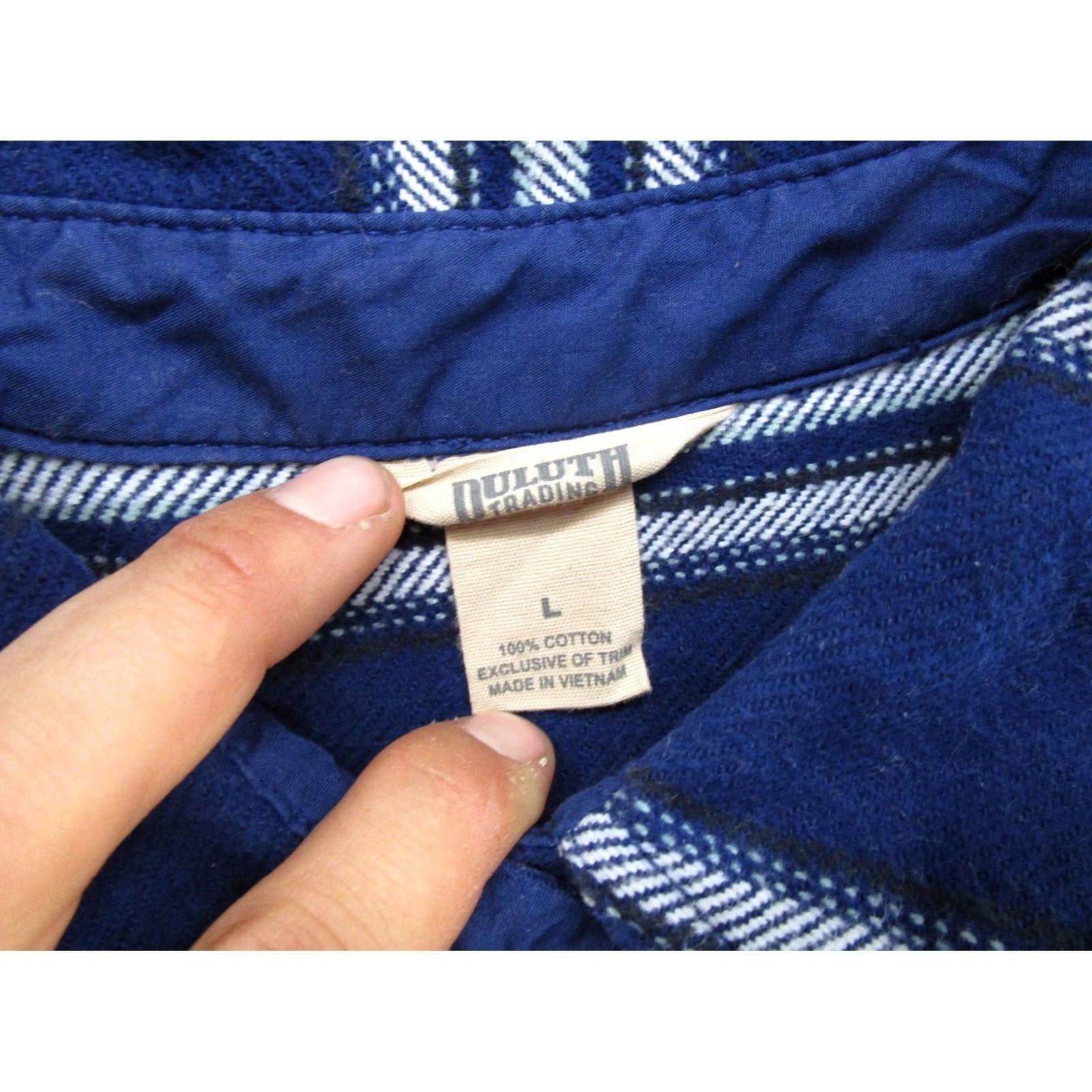 CO Duluth Clothing Co Women's Jacket Shirt Shacket Plaid Blue Size L Outdoors Jacket) Size L / US 10 / IT 46 - 2 Thumbnail