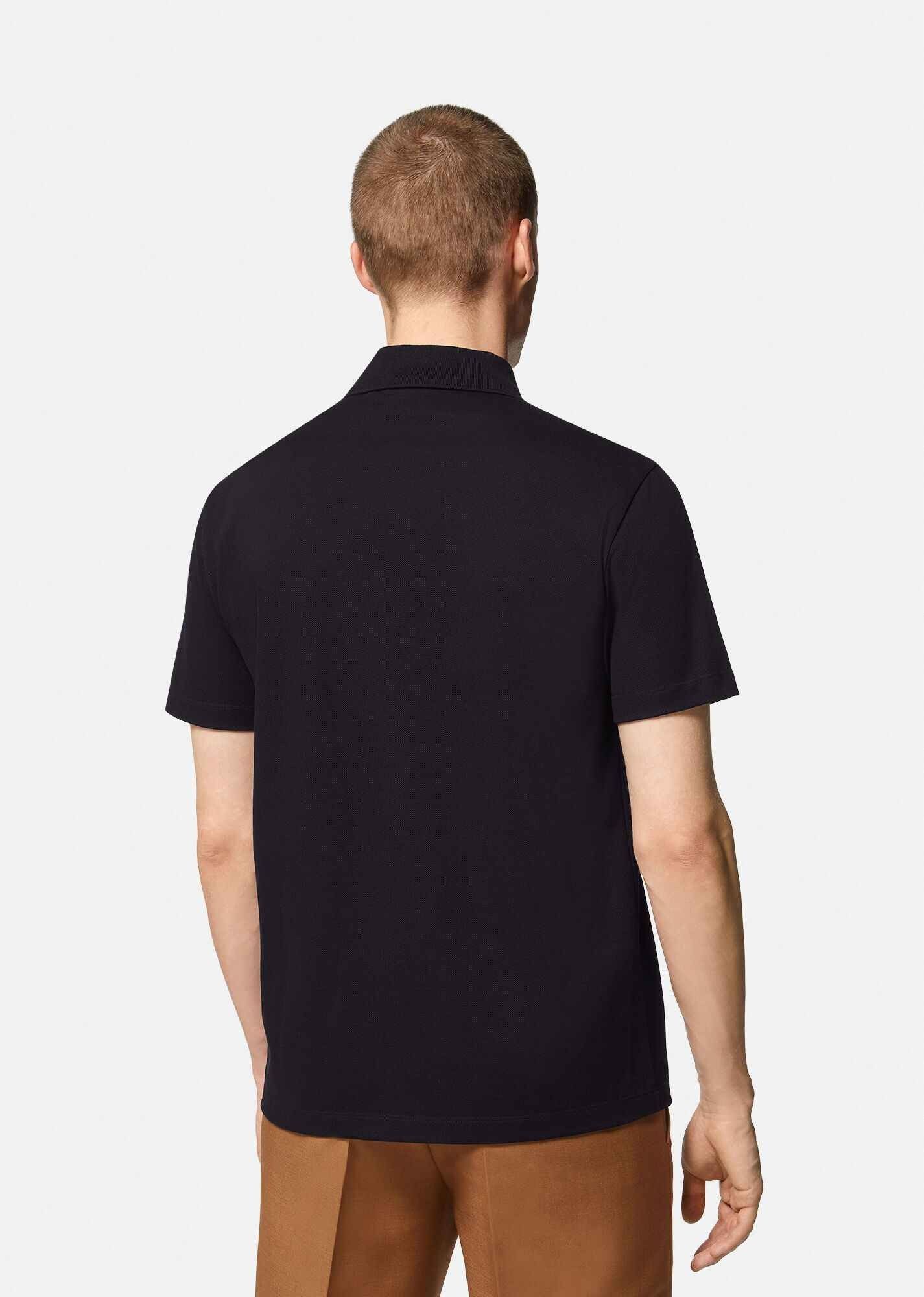 Versace VERSACE black Medusa logo embroidered polo shirt XL Size US XL / EU 56 / 4 - 3 Thumbnail