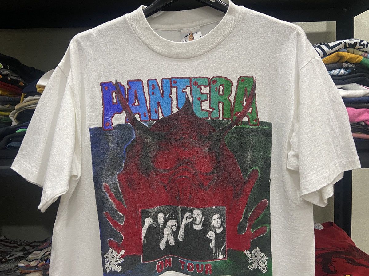 Band Tees × Vintage Vintage 1995s PANTERA ON TOUR America Metal Band T-SHIRT Size US L / EU 52-54 / 3 - 2 Thumbnail