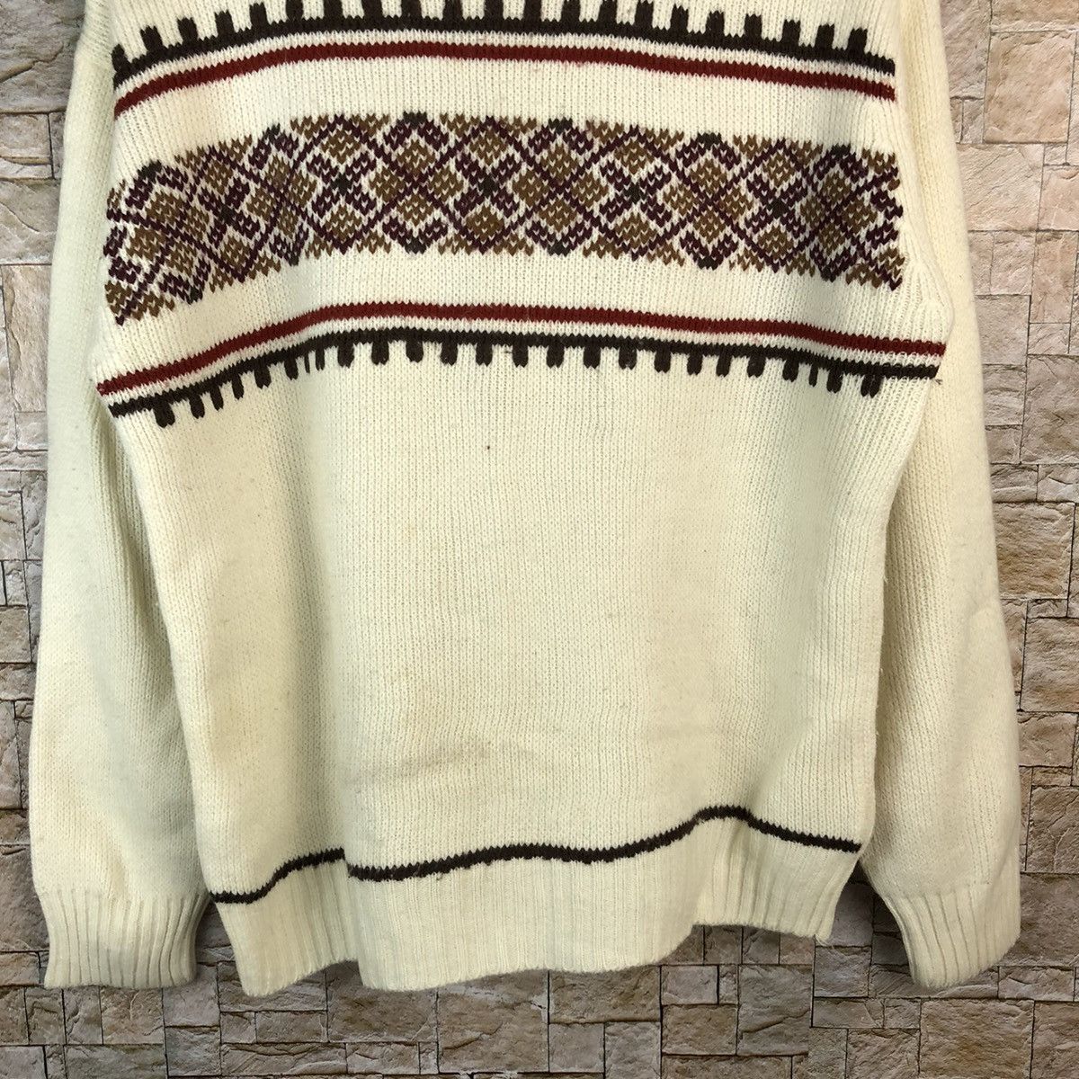 Homespun Knitwear × Japanese Brand Mens White vintage japan sweatshirt Knitwear #A1199 Size US M / EU 48-50 / 2 - 6 Thumbnail