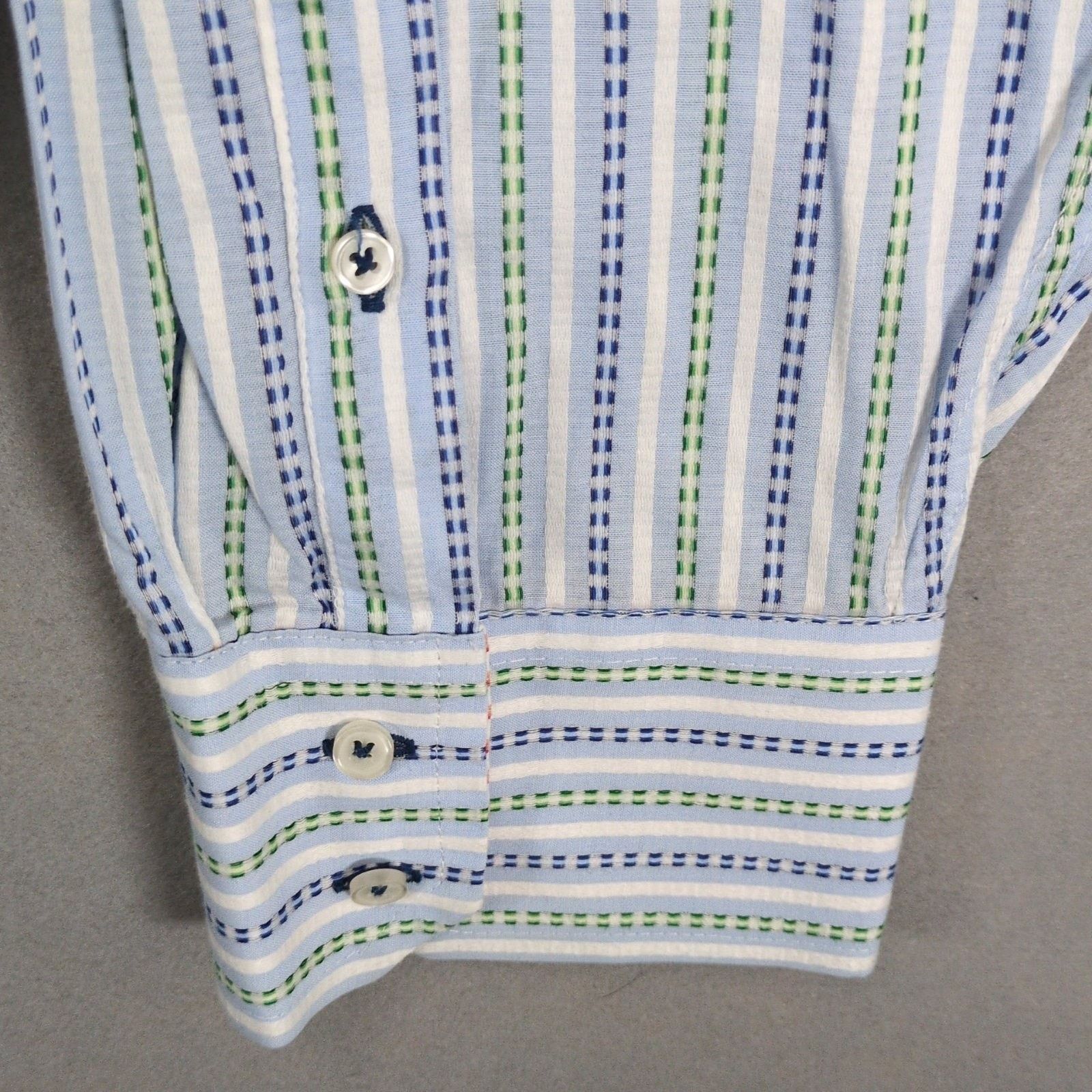 Other George Foreman Men's 4XLT Button Up Striped Dress Shirt Size US XXL / EU 58 / 5 - 4 Thumbnail