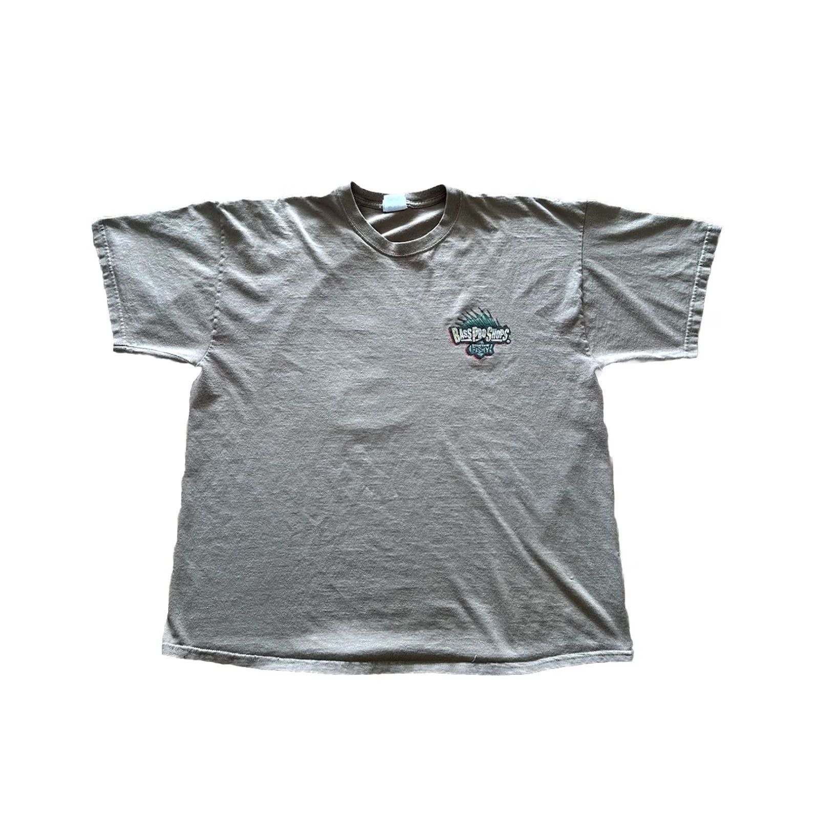 Bass Pro Shops VINTAGE Bass Pro Shops Bustin Bass Shirt Mens XL Cotton Blend Graphic Tee 90s Fishing Outdoor Art Brown Size US XL / EU 56 / 4 - 3 Thumbnail