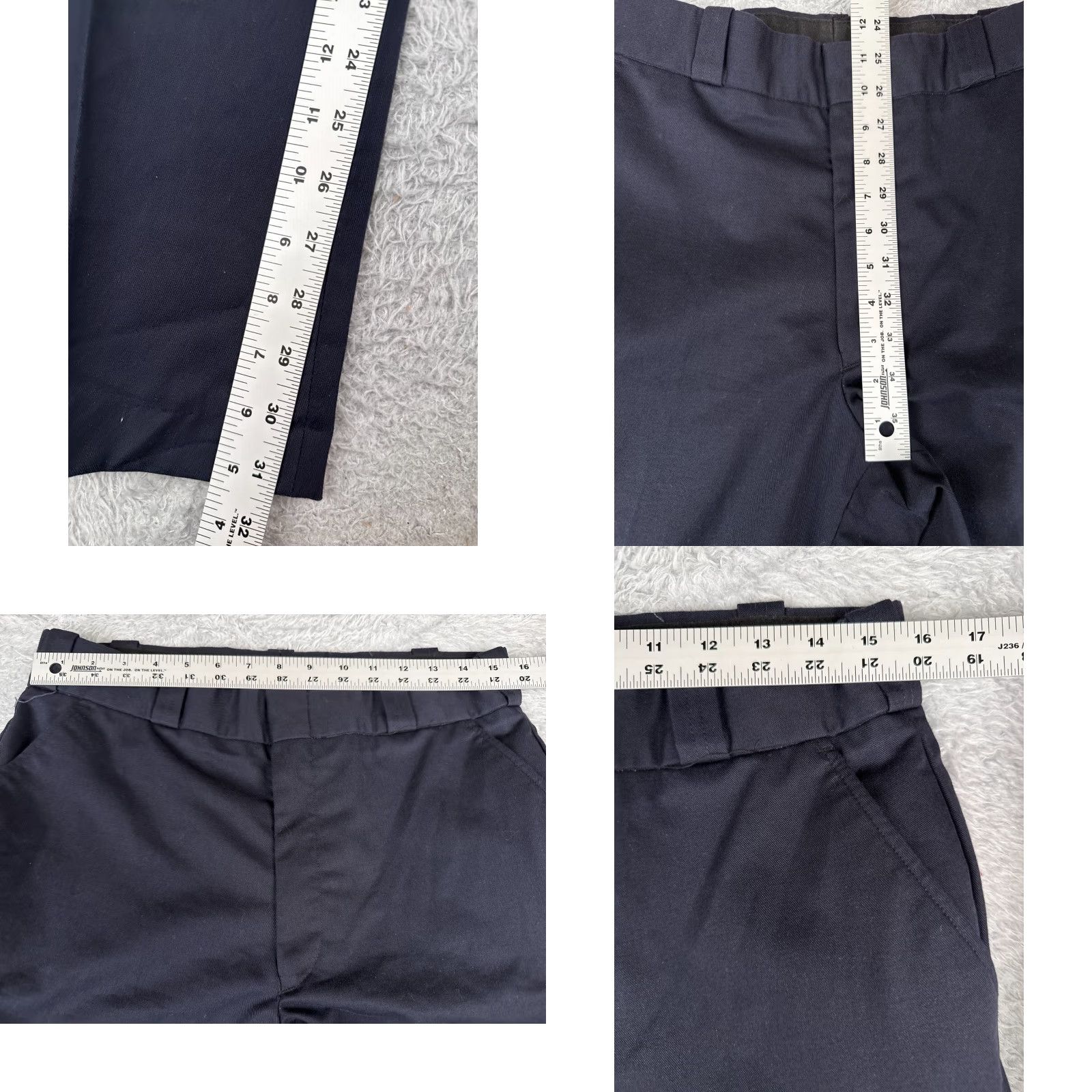 Vintage Elbeco Pants Women 16 Blue Cargo Straight Leg Polyester Blend Twill Tactical LEO Size 38" / US 16 / IT 52 - 8 Thumbnail