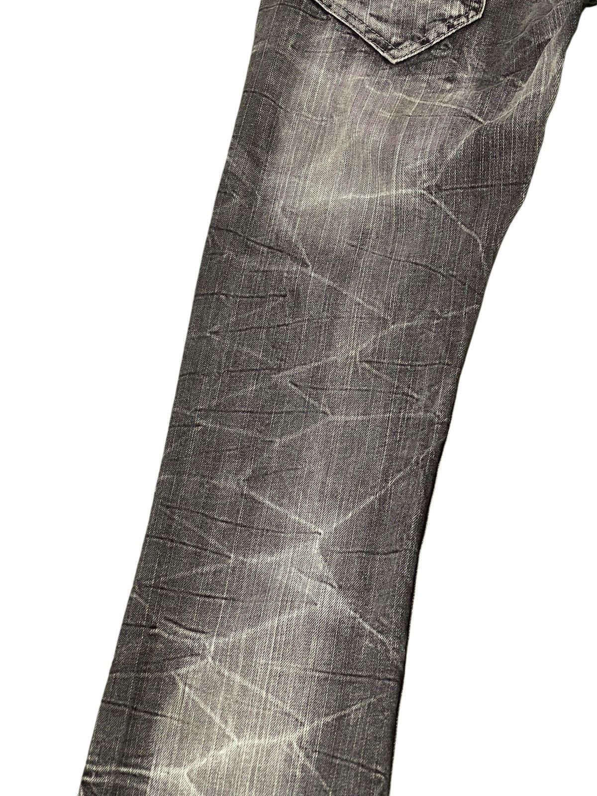 Japanese Brand Flare Jeans Jack Serika Faded Distress Boot Cut 8🟦9 Size US 29 - 14 Thumbnail
