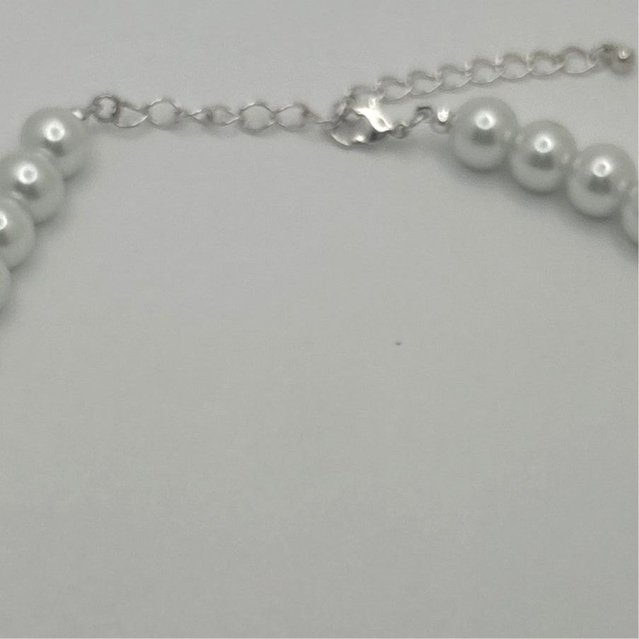 Other Stunning Silver & White Pearl Necklace Size ONE SIZE - 2 Thumbnail