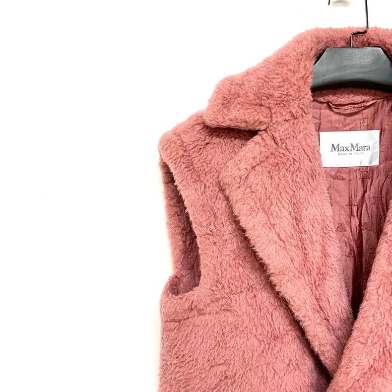 Max Mara Max Mara Pink Teddy Vest Size S / US 4 / IT 40 - 7 Thumbnail