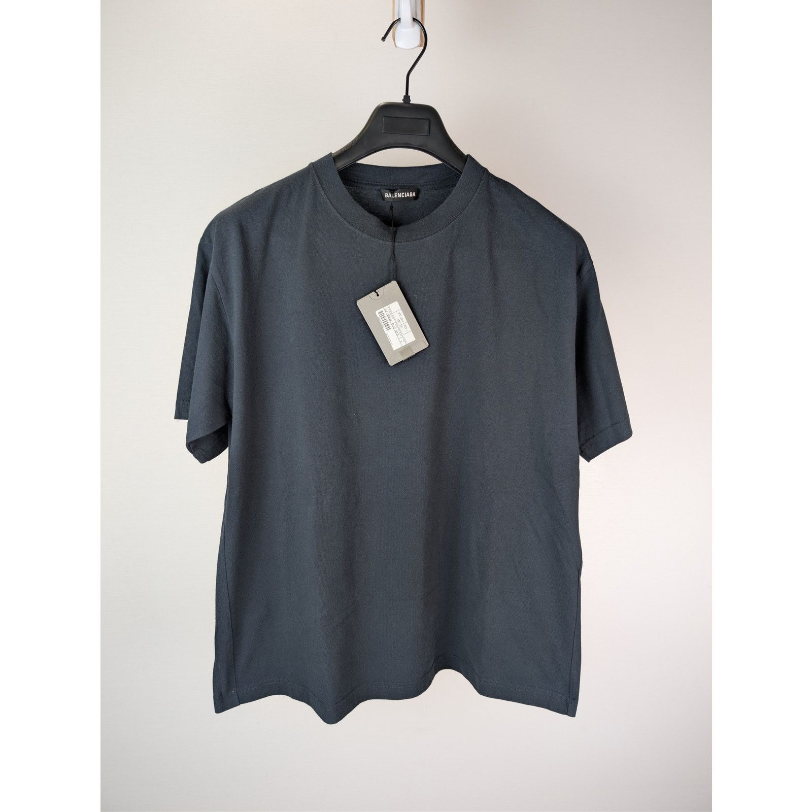 Balenciaga o1rshd1 Light Jersey Balenciaga Logo Top T-Shirt Washed Navy Size US M / EU 48-50 / 2 - 3 Thumbnail