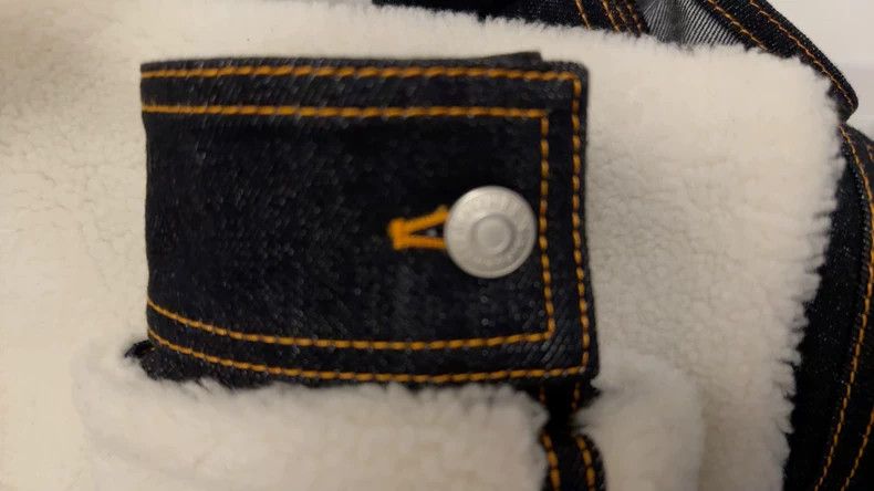 Alexander McQueen Alexander McQUEEN Lamb wool denim patchwork jacket, classic Size XS / US 0-2 / IT 36-38 - 6 Thumbnail