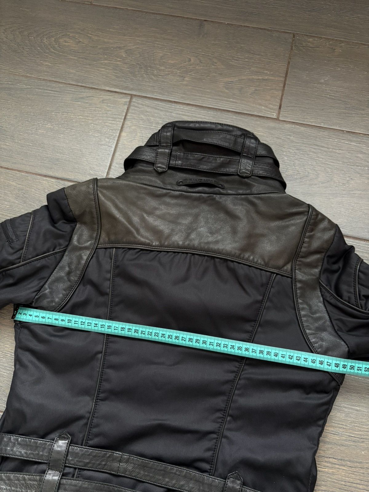 Diesel Rare Diesel Leather Belted Biker Avant Garde Jacket sz L Size L / US 10 / IT 46 - 22 Thumbnail