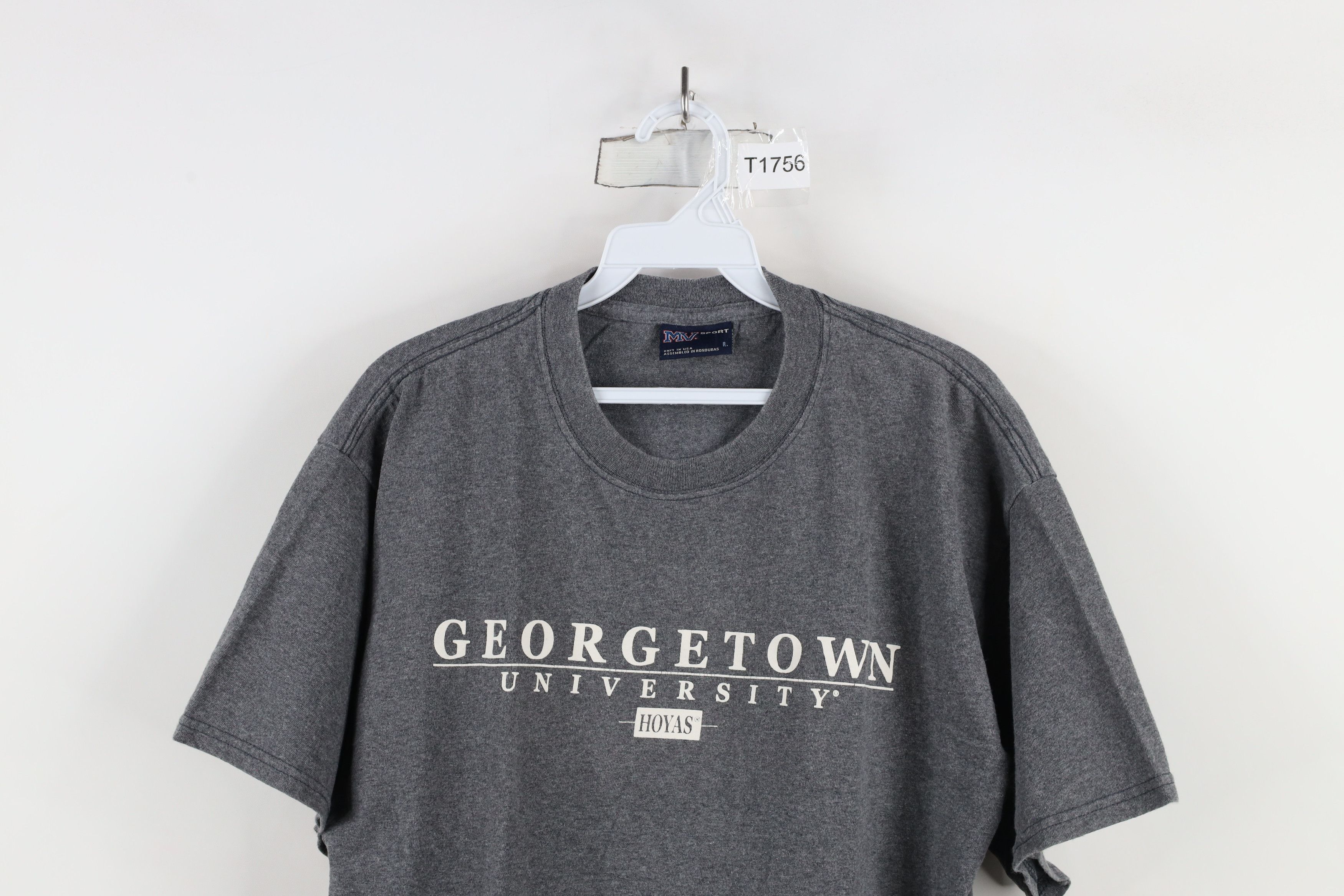 Vintage Vintage 90s Georgetown University Short Sleeve T-Shirt Gray Size US L / EU 52-54 / 3 - 2 Thumbnail
