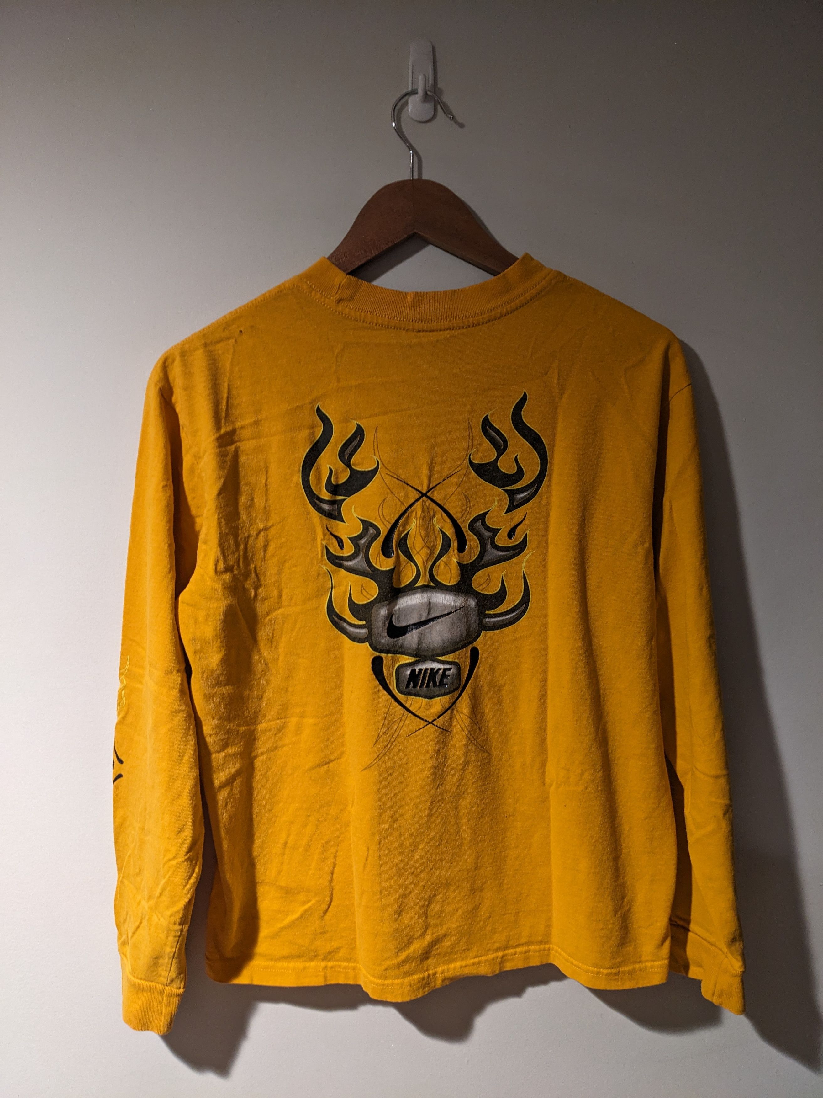 Nike × Vintage Vintage Y2K Nike Center Swoosh Youth X-Large Long Sleeve Size US XL / EU 56 / 4 - 5 Thumbnail