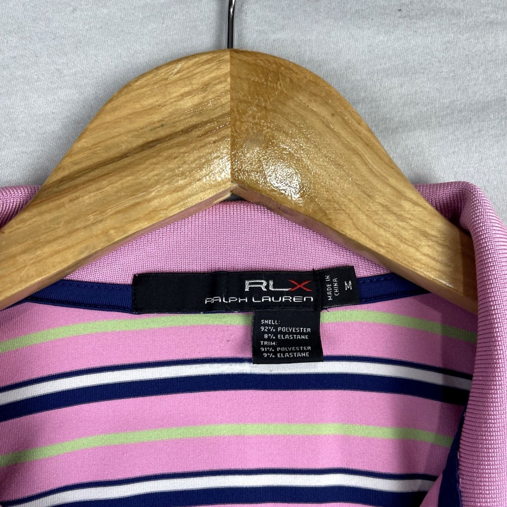 RLX Ralph Lauren RLX Ralph Lauren Shirt Mens Medium Polo Sherwood Country Club Stripes Pink Golf Boy? Size US M / EU 48-50 / 2 - 6 Thumbnail