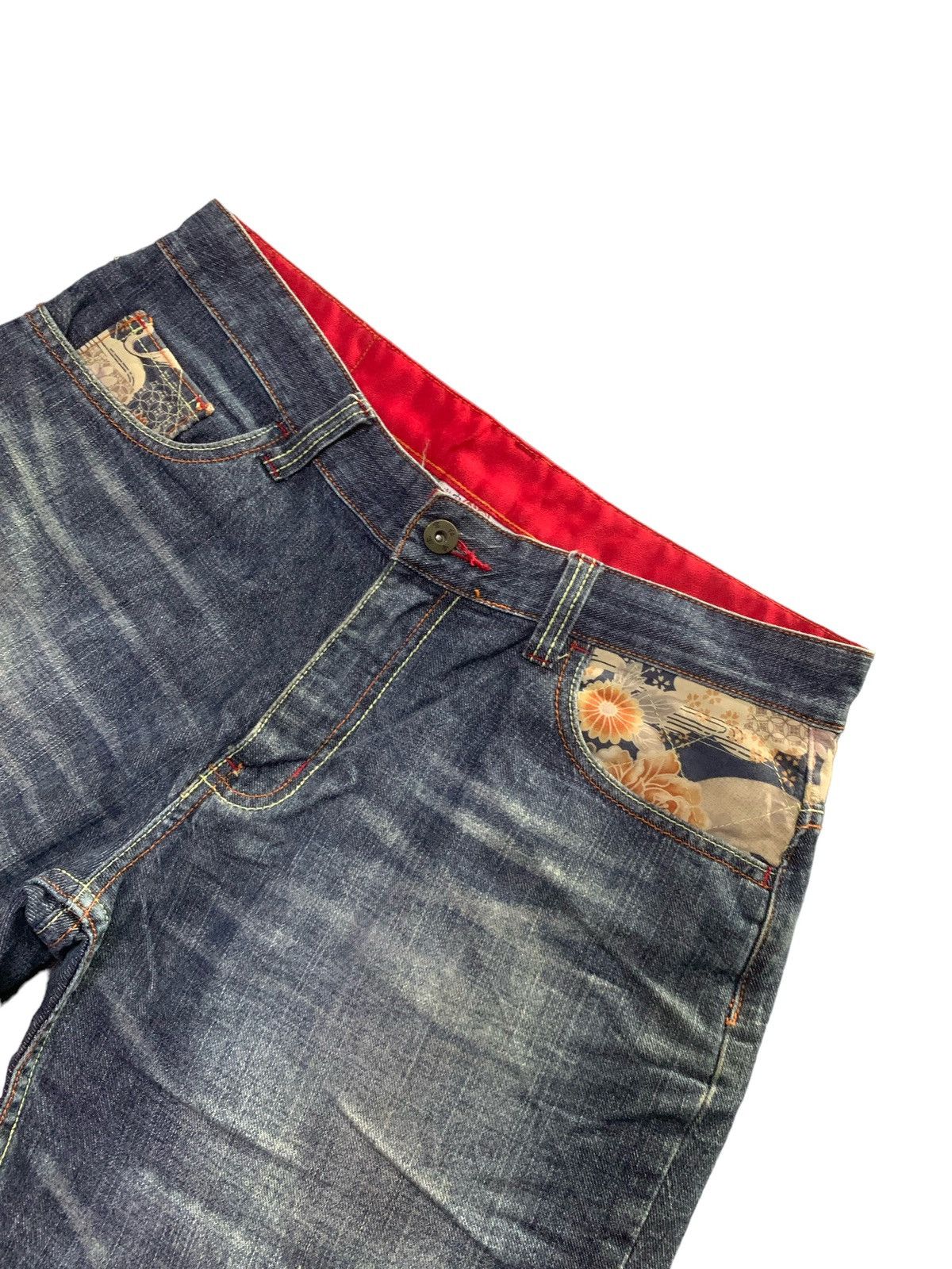 Japanese Brand 3 quarter Denim Inspired by Japanese Culture Sukajan Size US 32 / EU 48 - 5 Thumbnail