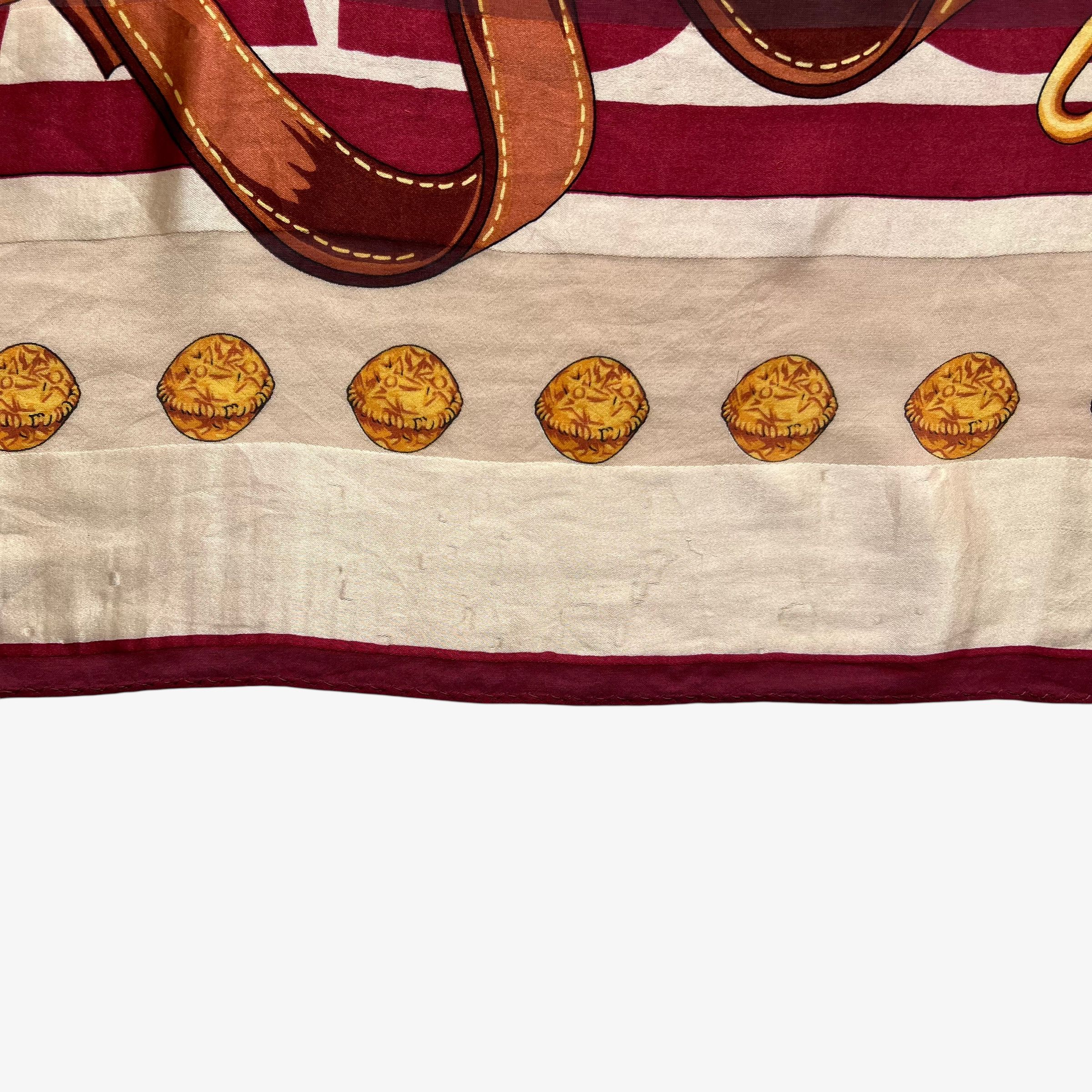 Paolo Gucci Vintage 80s Paolo Gucci Jewel & Equestrian Print Silk Scarf Size ONE SIZE - 5 Thumbnail