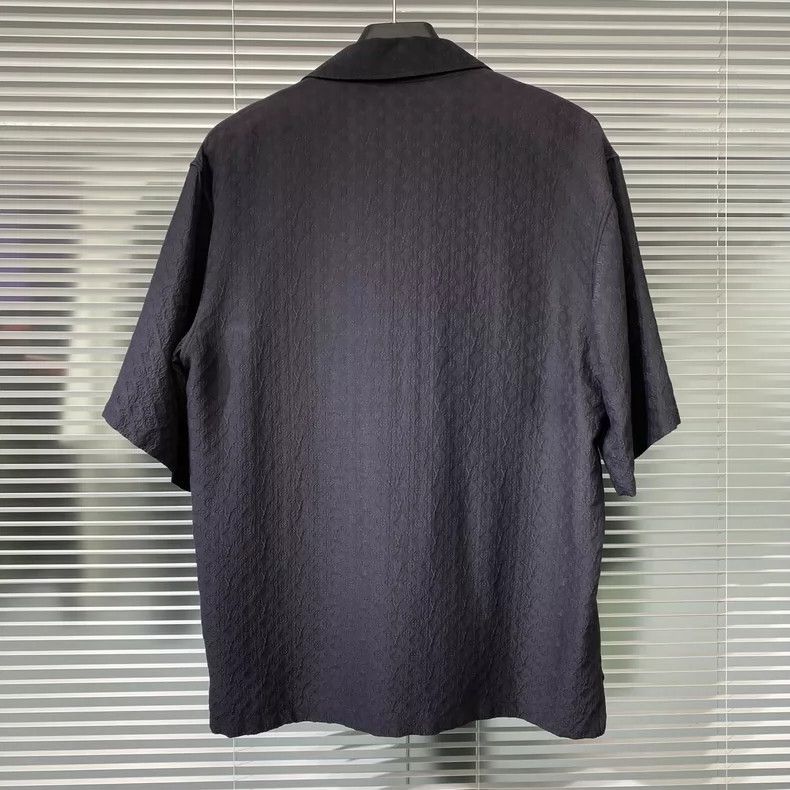 Louis Vuitton LOUIS VUITTON Mulberry silk full of dark lines shirt 2504-N Size US S / EU 44-46 / 1 - 2 Thumbnail