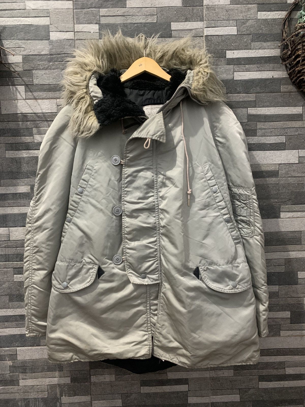 Alpha Industries Vintage ALPHA INDUSTRIES N-3B Parka Jacket Size US L / EU 52-54 / 3 - 1 Thumbnail