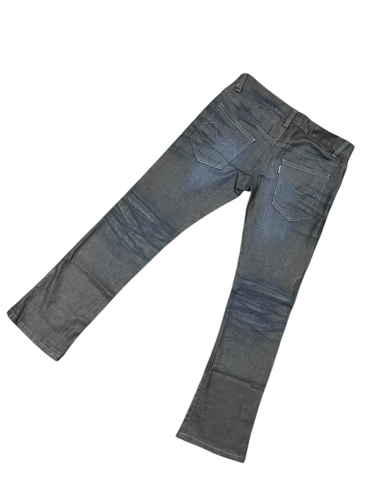 Japanese Brand Tornado Mart Stonewash Rigid Lowrise Jeans W32" x L37" Size US 32 / EU 48 - 11 Thumbnail