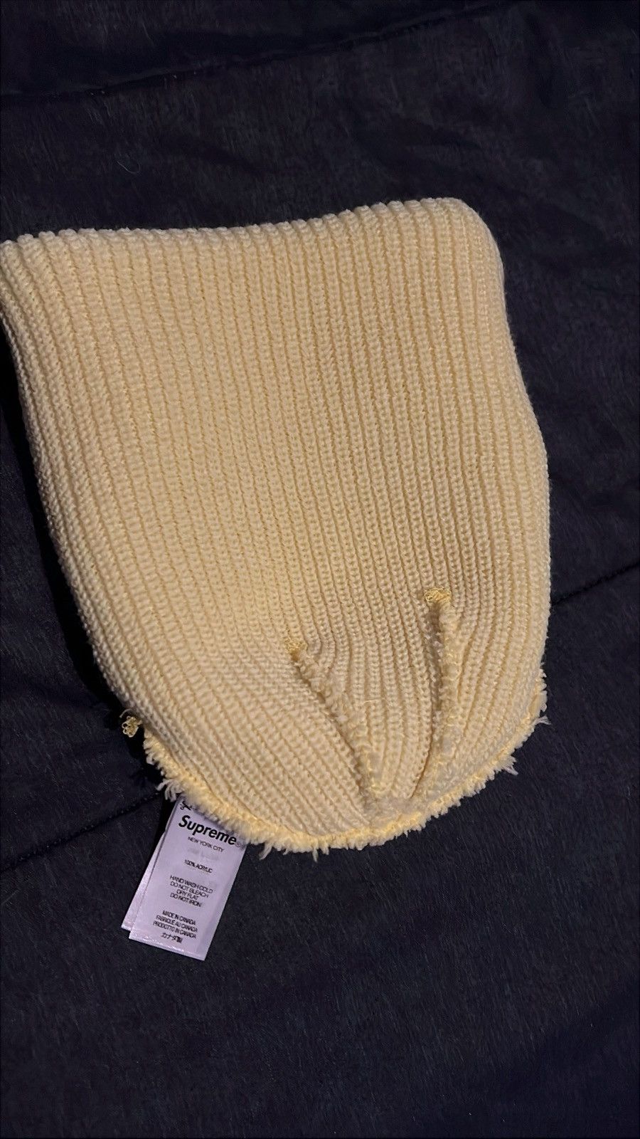 Supreme Supreme Overdyed Yellow Beanie Size ONE SIZE - 3 Thumbnail