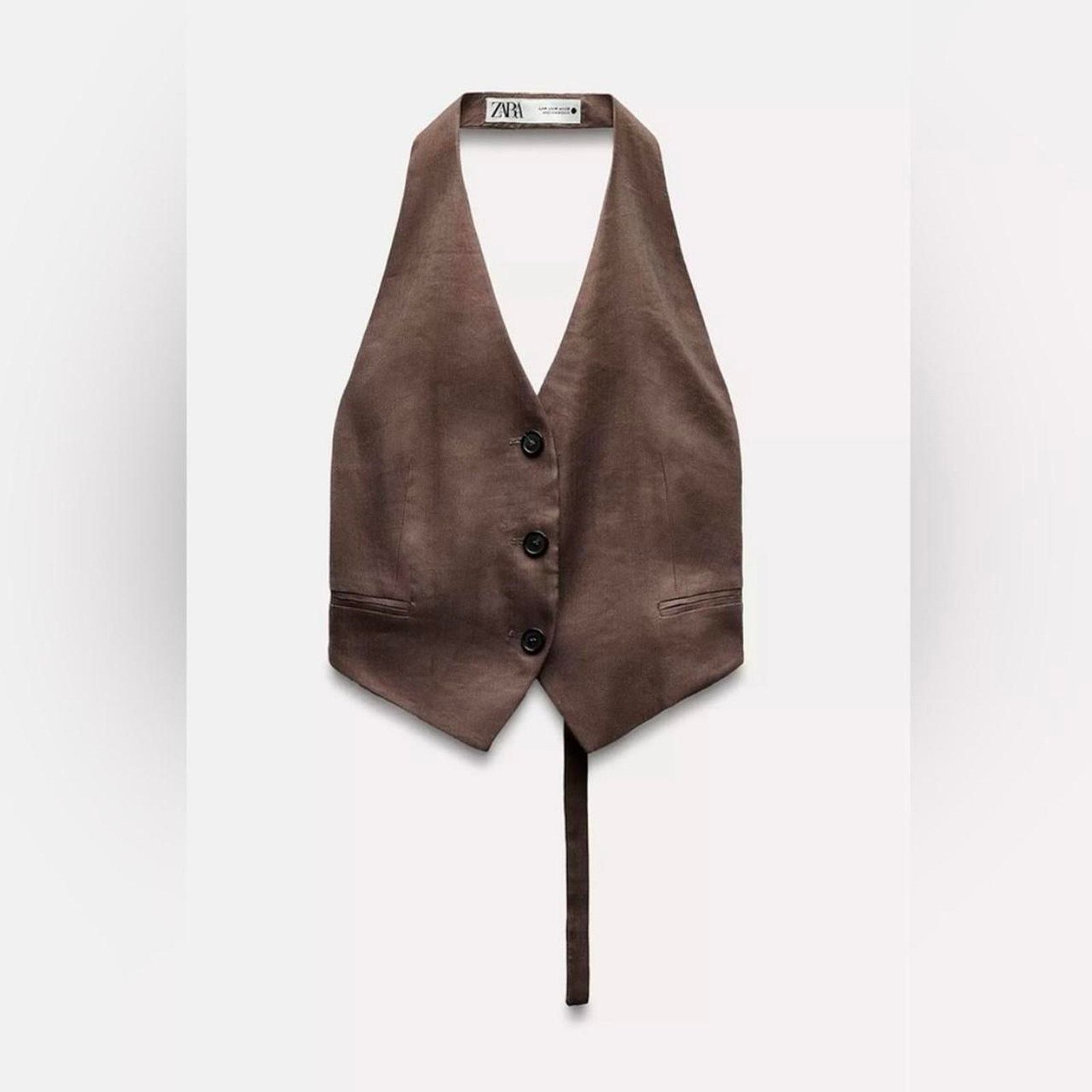 Zara Brown zara vest Size S / US 4 / IT 40 - 2 Thumbnail