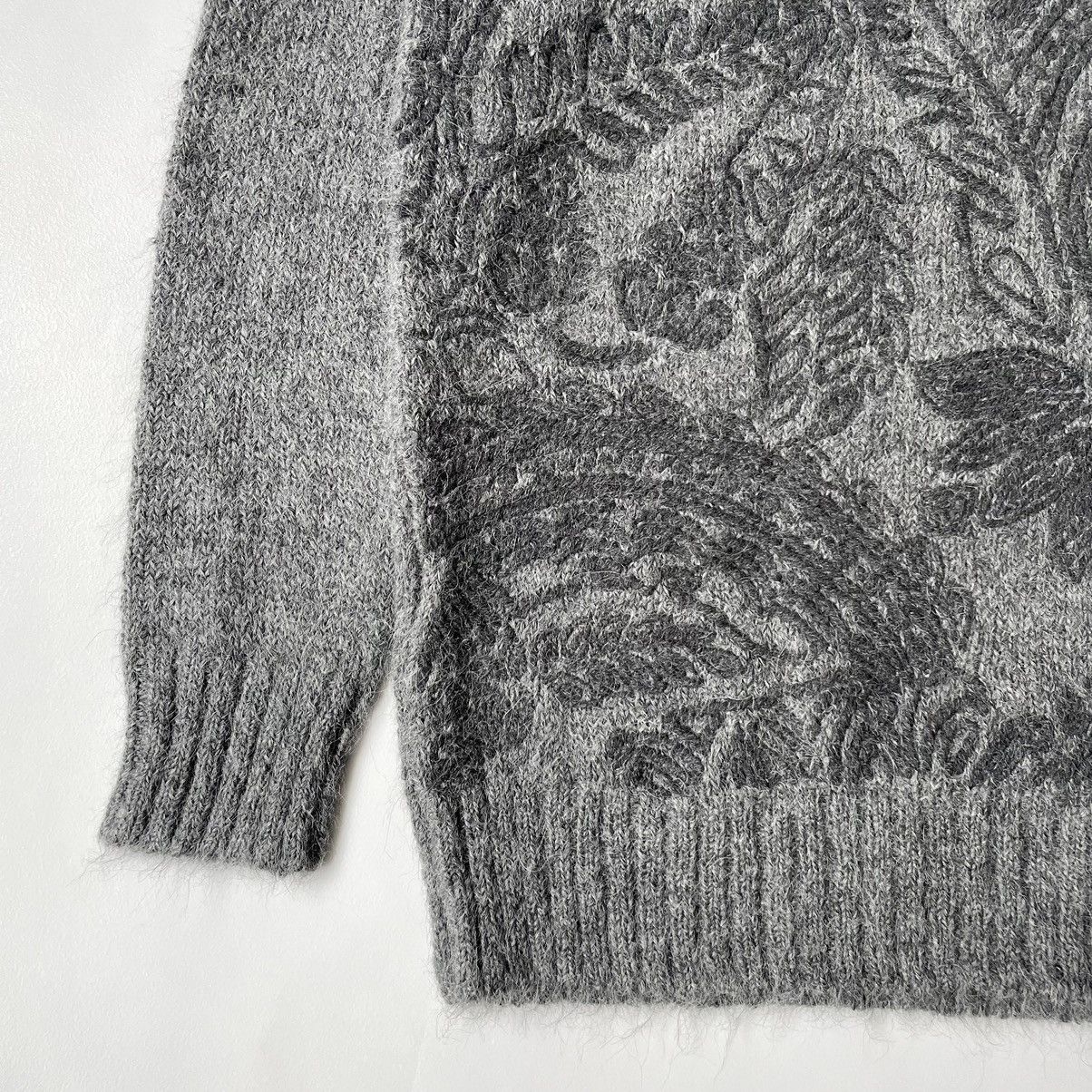Dries Van Noten Sample Embroidered Mohair Sweater Size US M / EU 48-50 / 2 - 8 Thumbnail