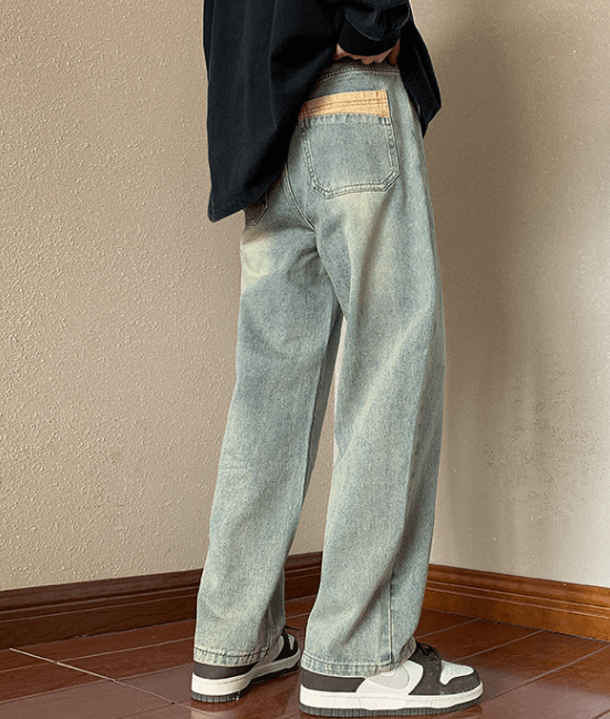 Japanese Brand American men's straight loose high street oversized jeans Size US 32 / EU 48 - 5 Thumbnail