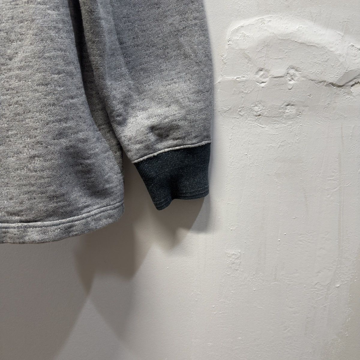 RRL Ralph Lauren RRL Faded Grey Henley Sweatshirt ERD Grunge Chrome Size US M / EU 48-50 / 2 - 8 Thumbnail