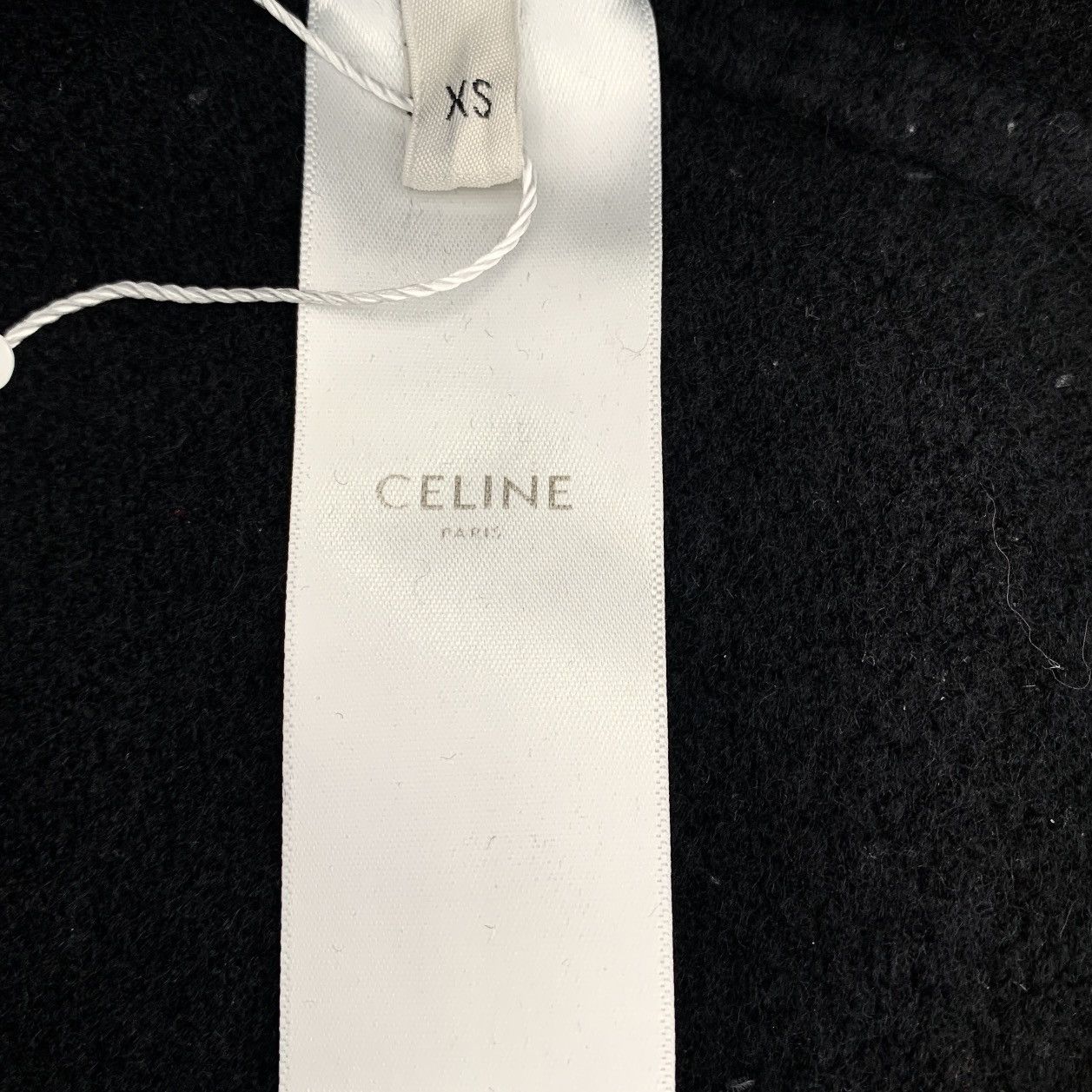 Celine Celine Black Triomphe Logo Wool Knit Sweater K26WX Size XS / US 0-2 / IT 36-38 - 7 Thumbnail