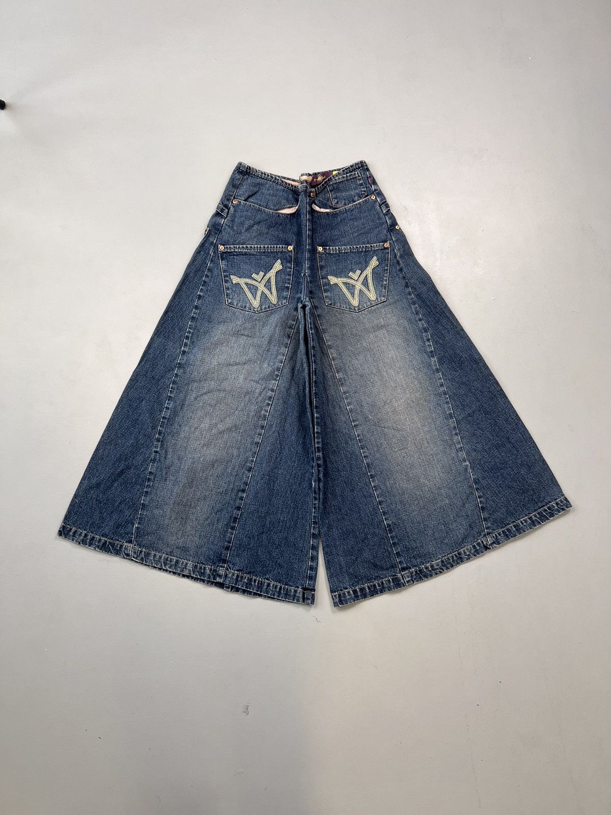 Vintage Vintage too baggy wide leg capry pants for women Size 30" / US 8 / IT 44 - 6 Thumbnail