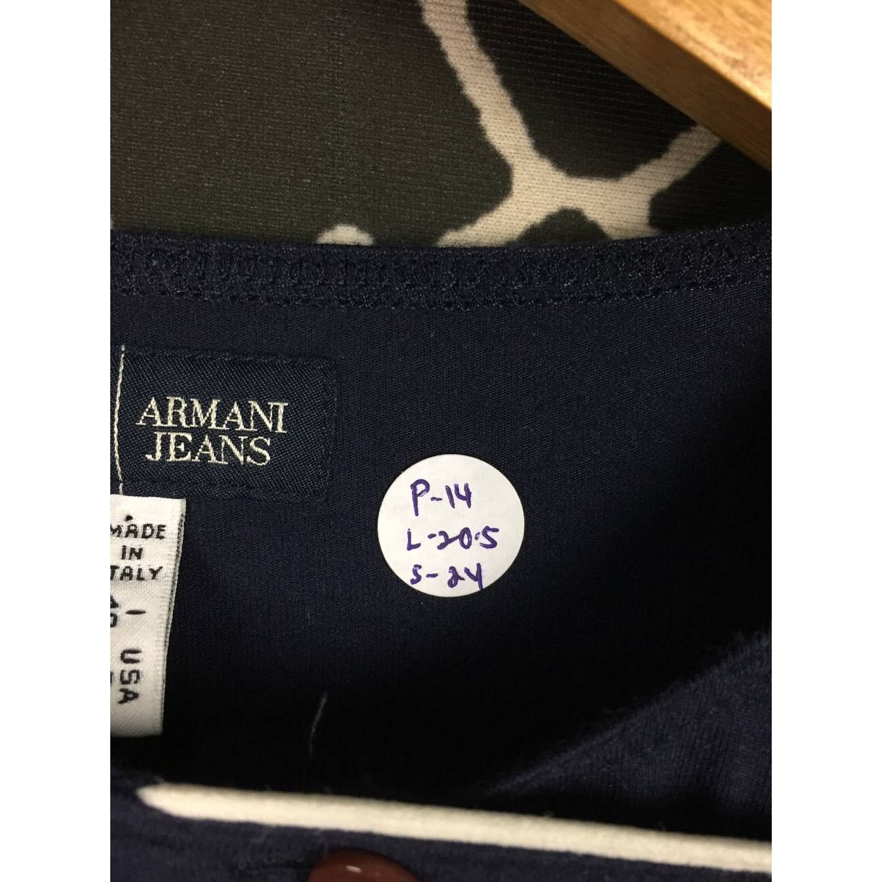Armani Armani Jeans Made In Italy Nautical Button Longsleeve Tee Size S / US 4 / IT 40 - 14 Thumbnail