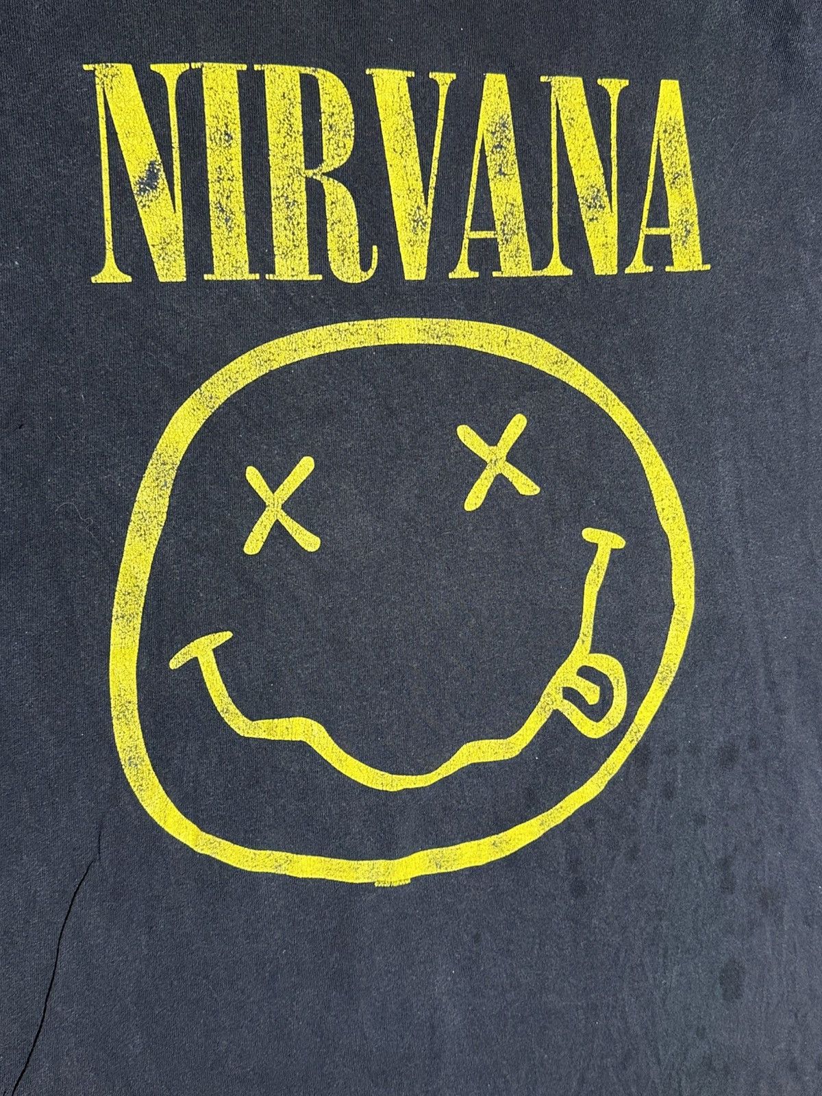 Nirvana Black T-Shirt with Yellow Nirvana print Size US L / EU 52-54 / 3 - 4 Thumbnail