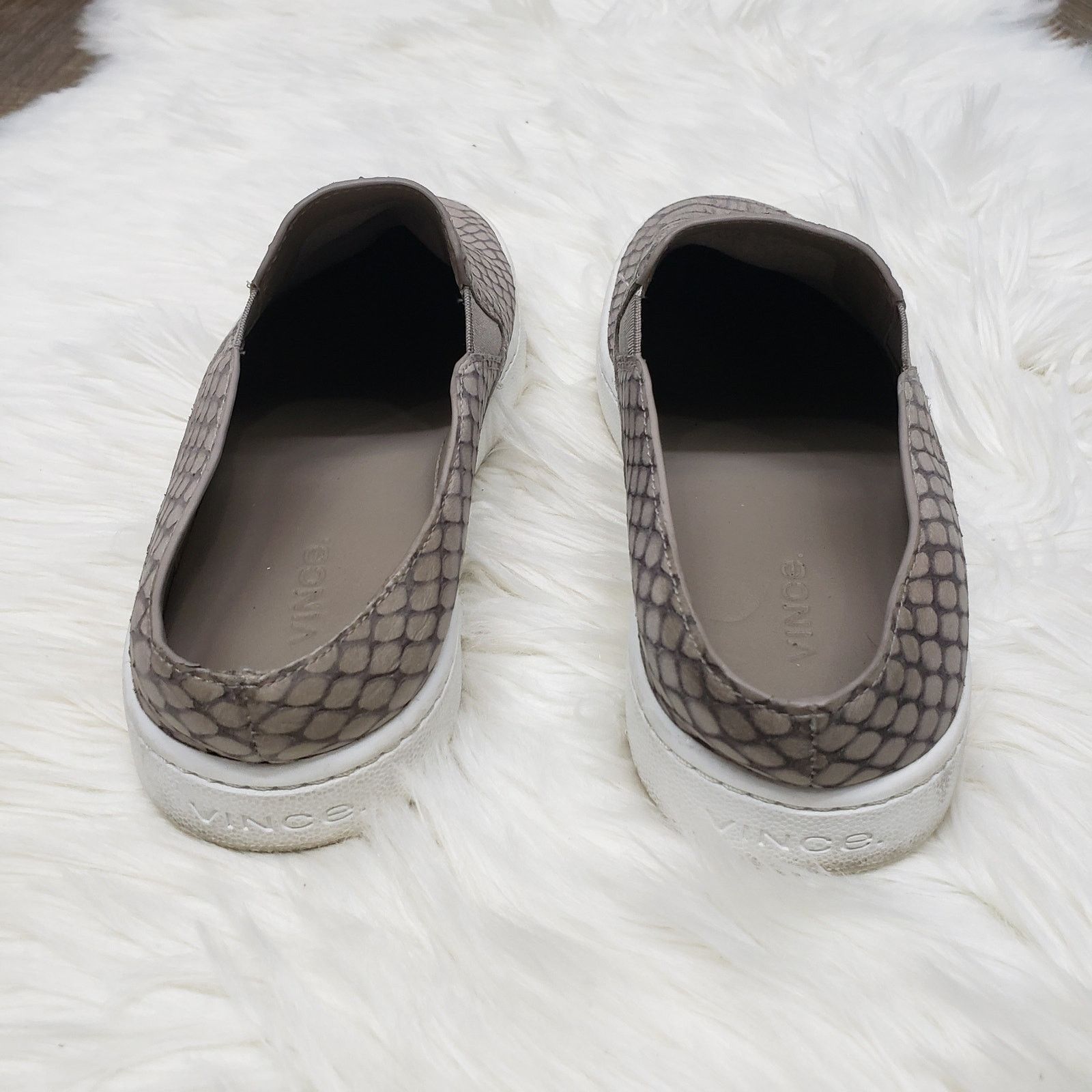 Vince VINCE Blair Snakeskin Embossed Leather Skate Sneakers 7.5 M Size US 7.5 / IT 37.5 - 12 Thumbnail