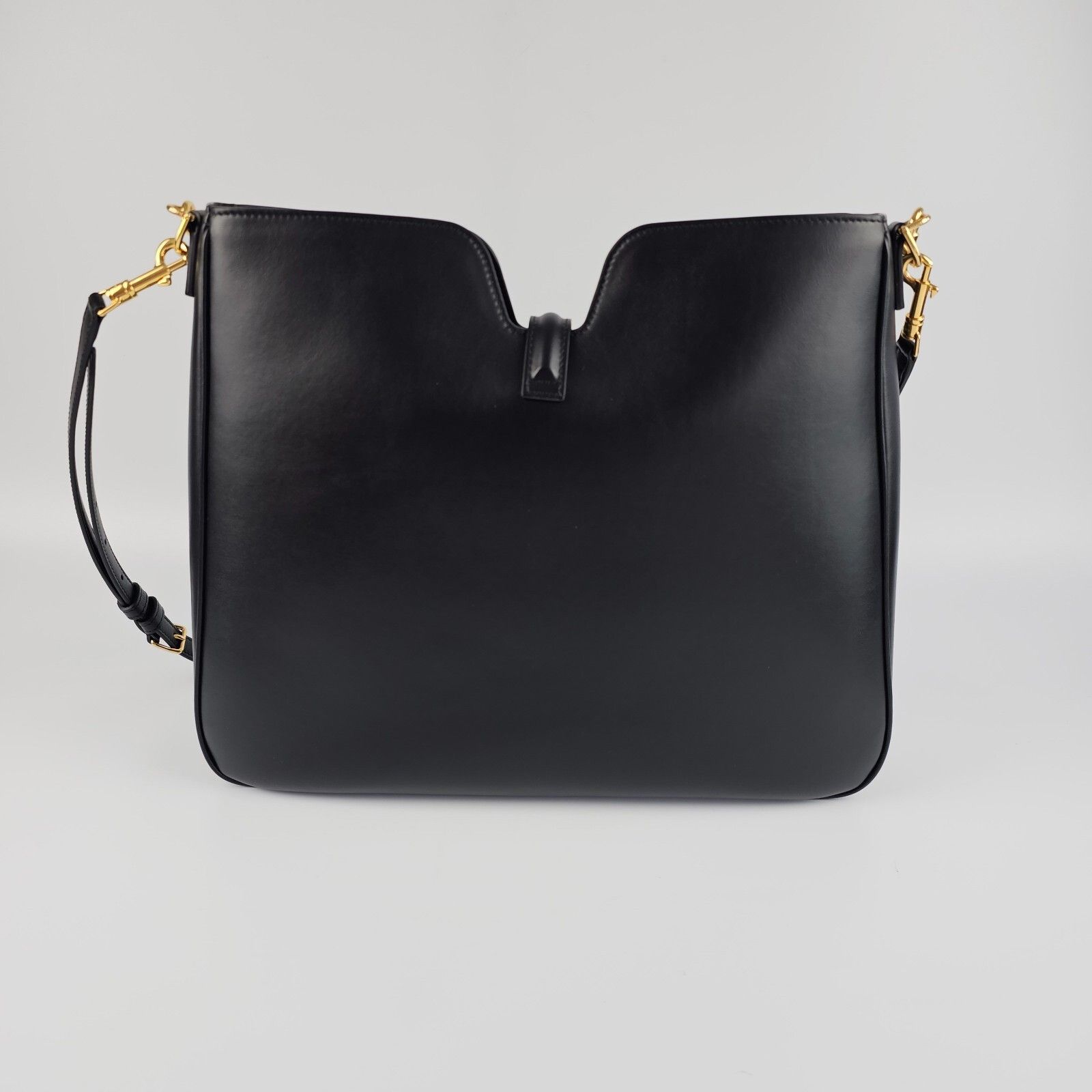 Celine CELINE Camille 16 Medium $3300 Black Smooth Leather Shoulder Size ONE SIZE - 7 Thumbnail