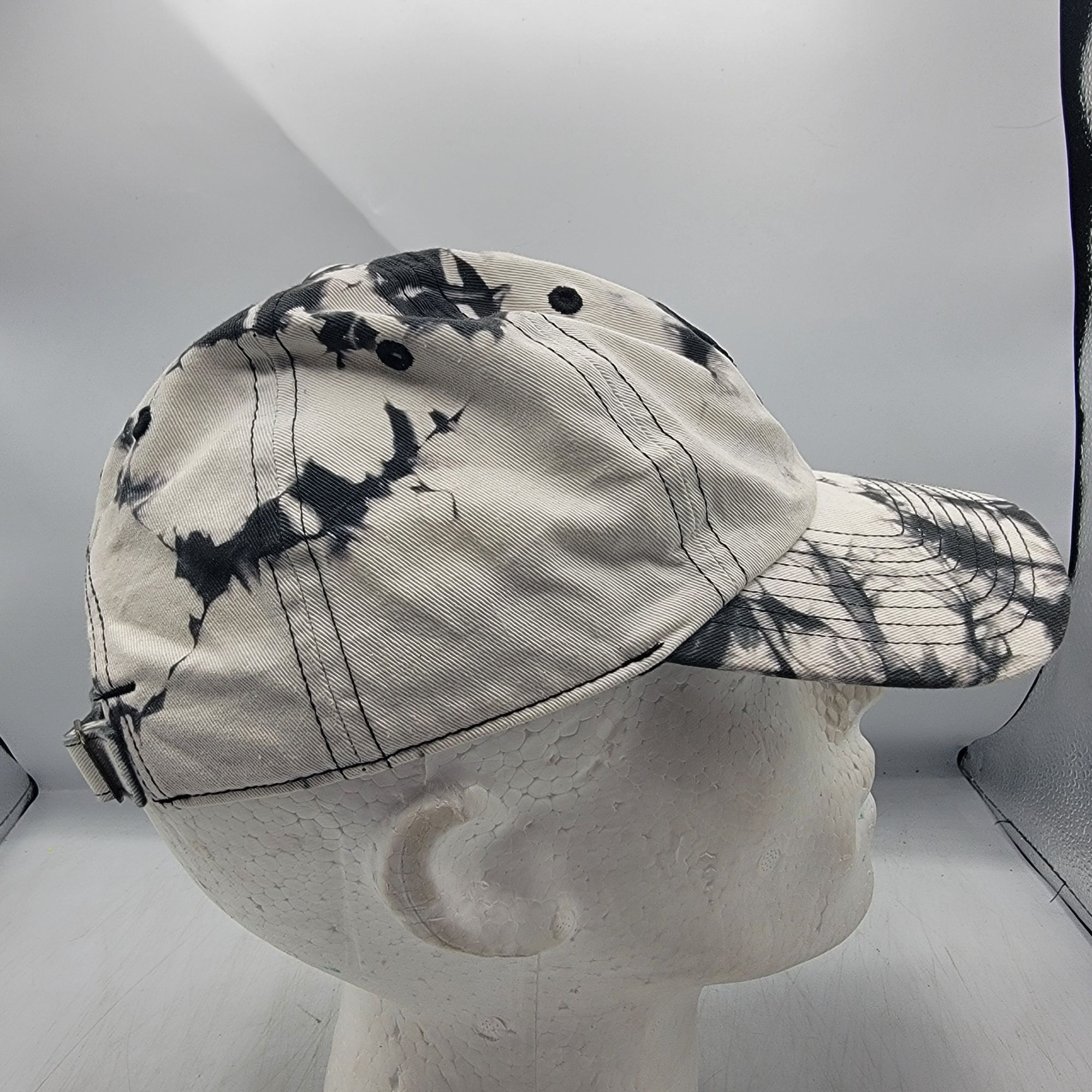 Adidas Adidas Tie Dye Adults Black White Baseball Hat Cap Adjustabl Size ONE SIZE - 4 Thumbnail