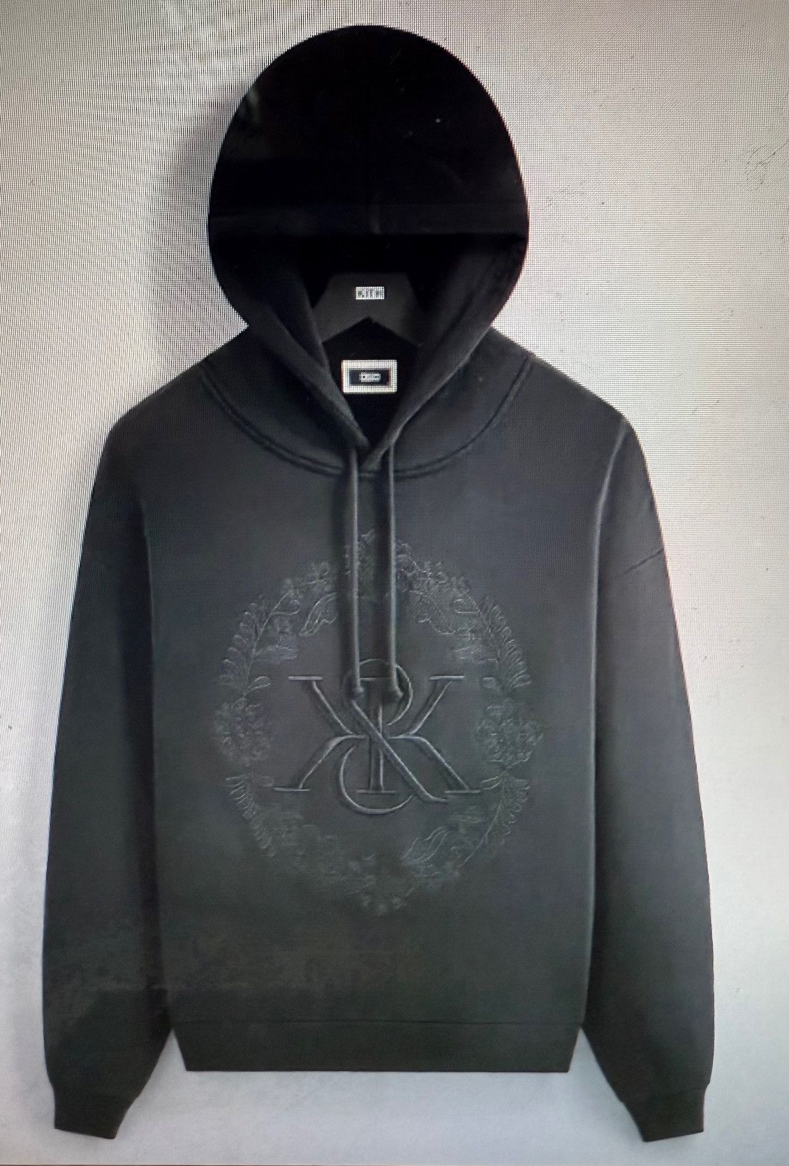 Kith Kith Floral Lace Nelson Hoodie in “Carbon” Hooded