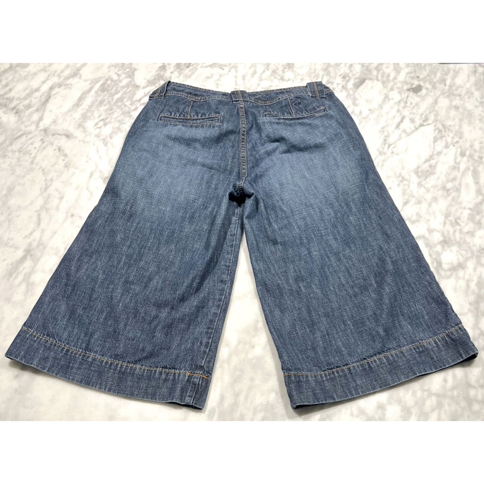 Tommy Hilfiger Tommy Hilfiger Jeans Womens 4 Blue Shorts Women Wide Leg Crop Denim Pockets Cotton Mom Size 27" / US 4 / IT 40 - 4 Thumbnail