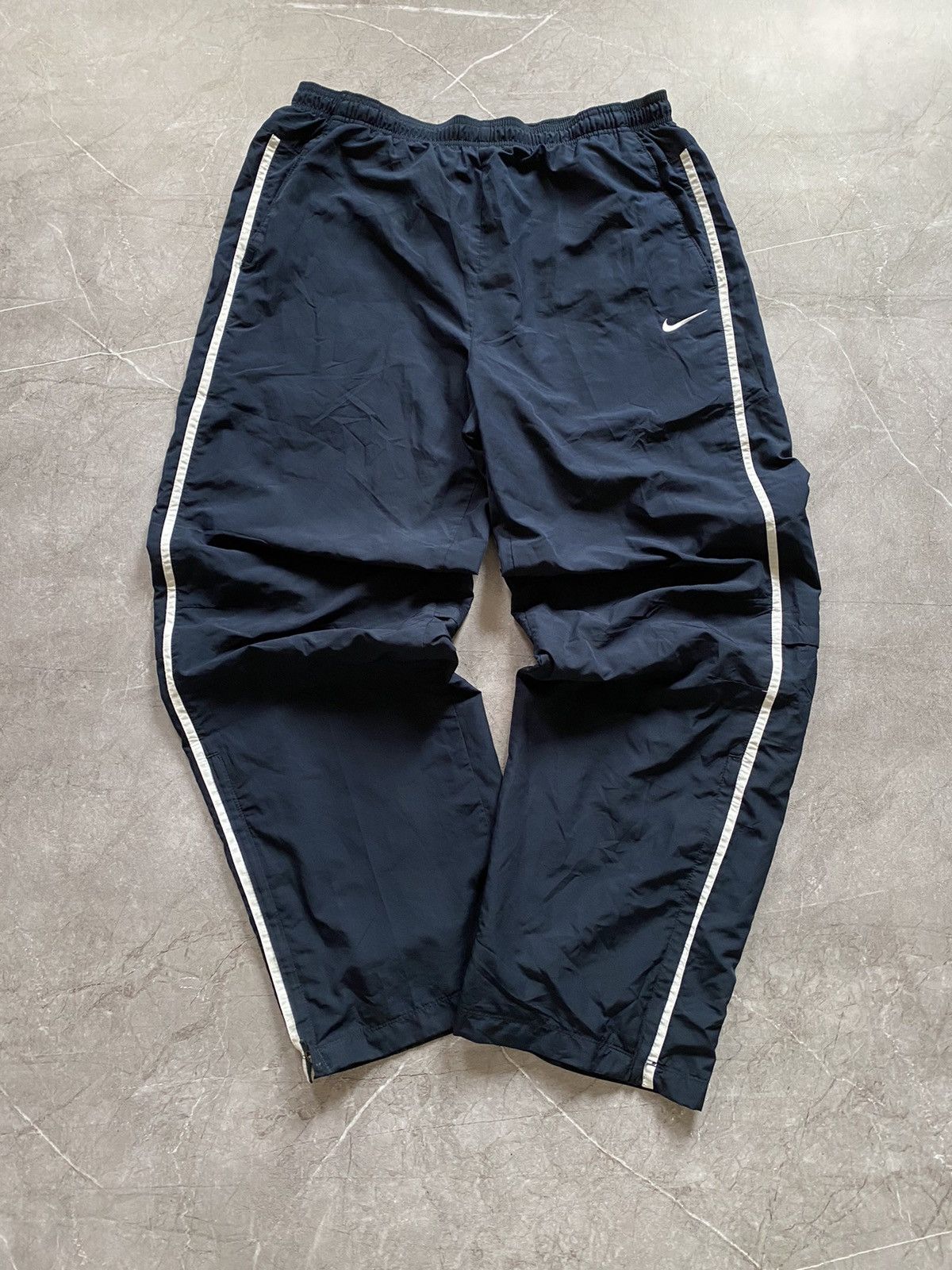 Nike Vintage Y2K Nike Baggy Drill Swoosh Blue 90s Pants Size US 34 / EU 50 - 2 Thumbnail