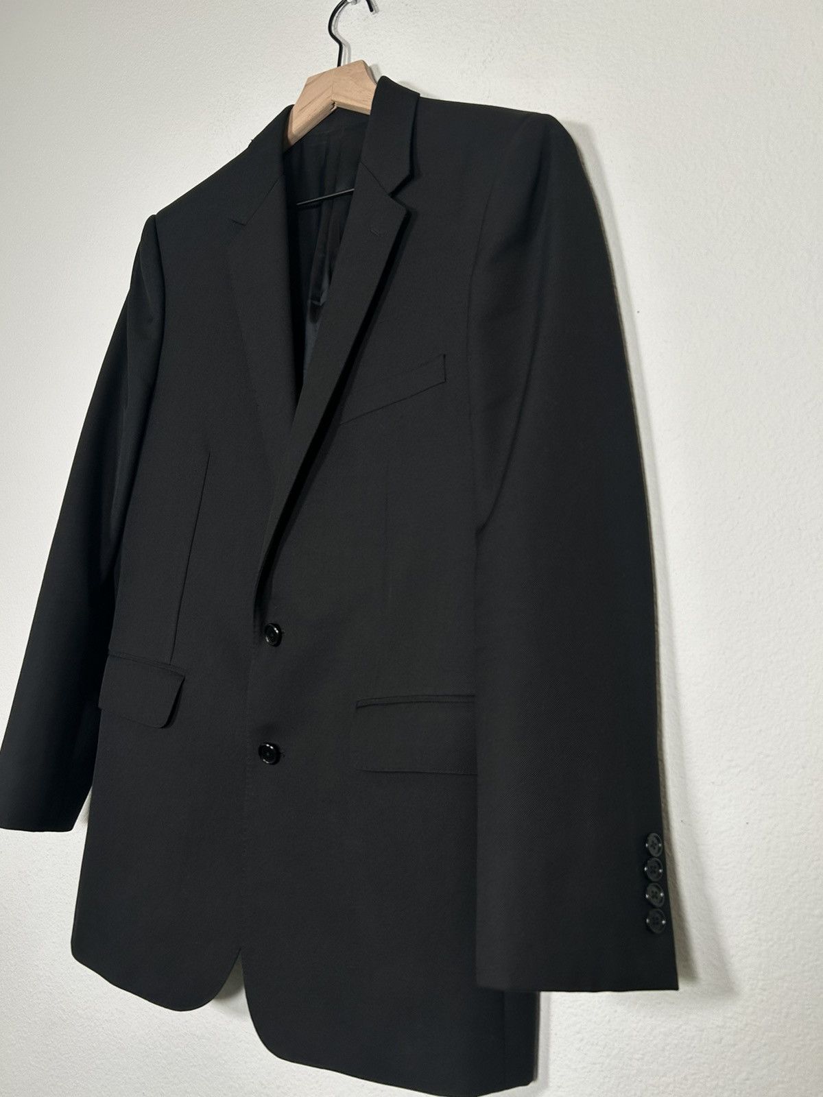 Celine HEDI SLIMANE SS2019 Crepe double button Blazer Size 50R - 2 Thumbnail